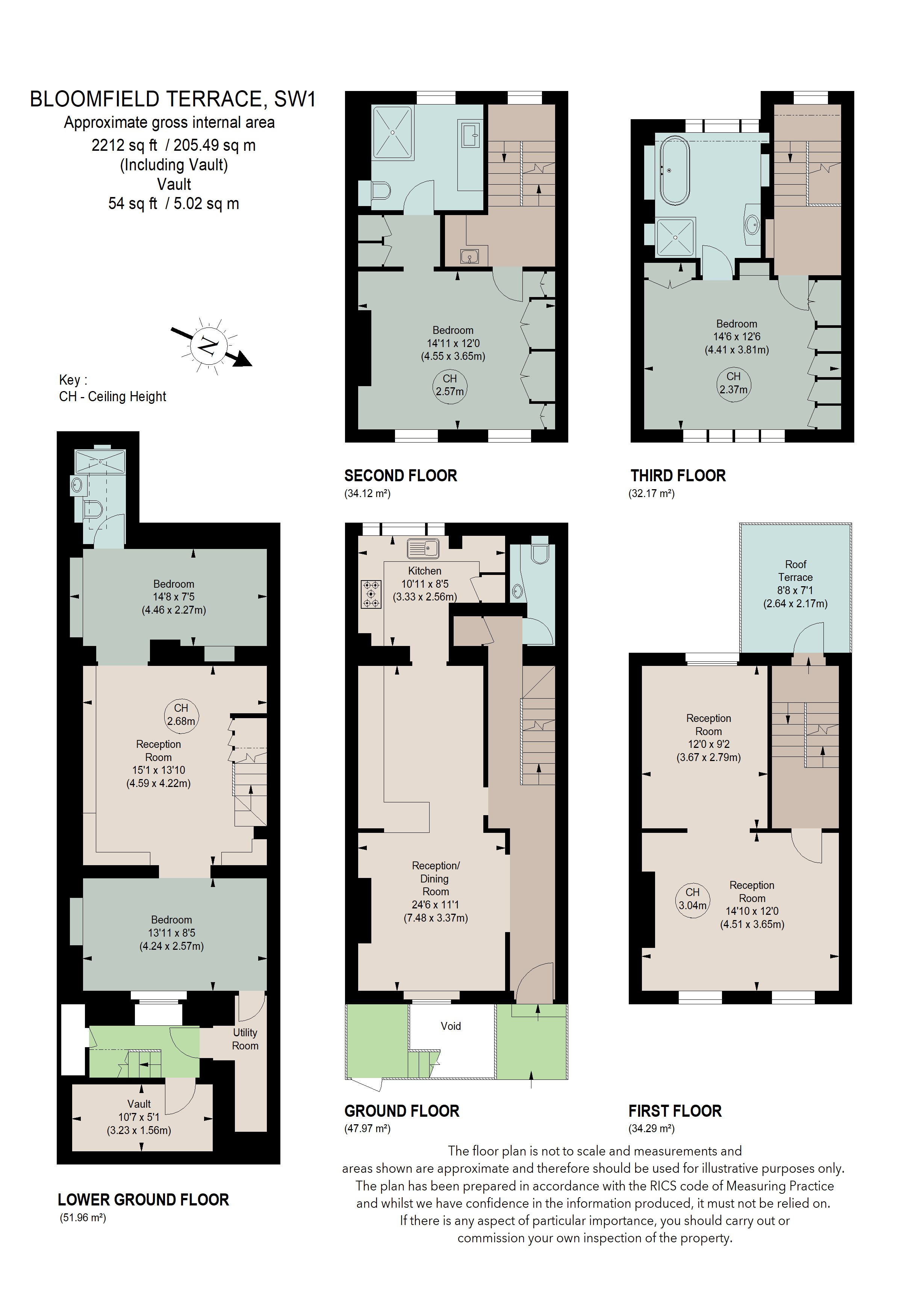 23, Bloomfield Terrace, London floorplan