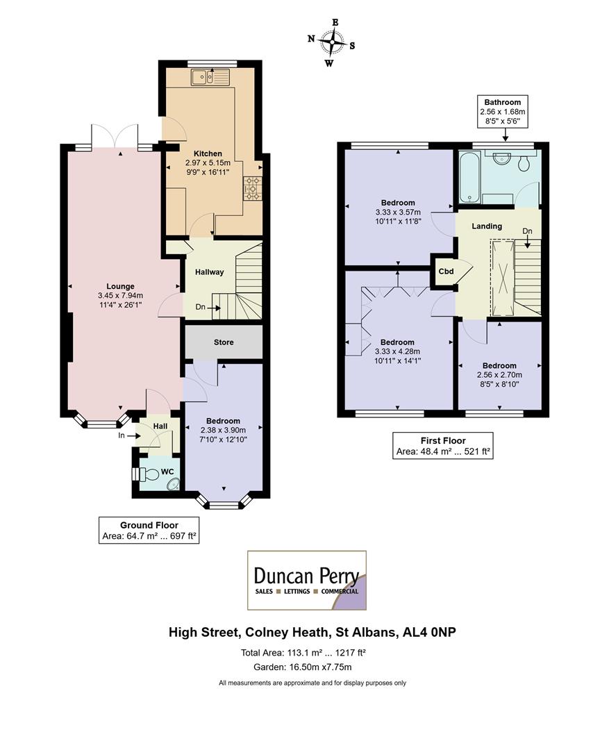 98, High Street, Colney Heath floorplan