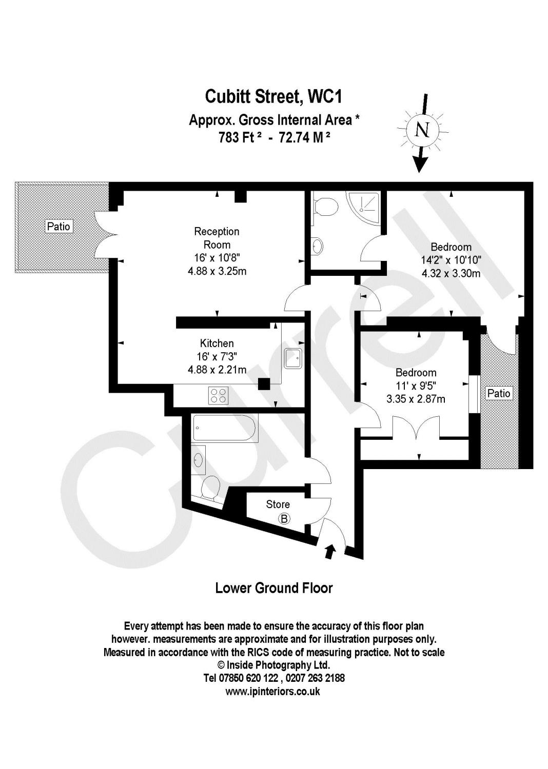 2 Bedrooms Flat to rent in Cubitt Street, Kings Cross WC1X