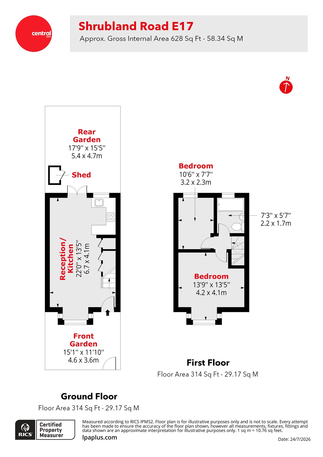 2a, Shrubland Road, London floorplan