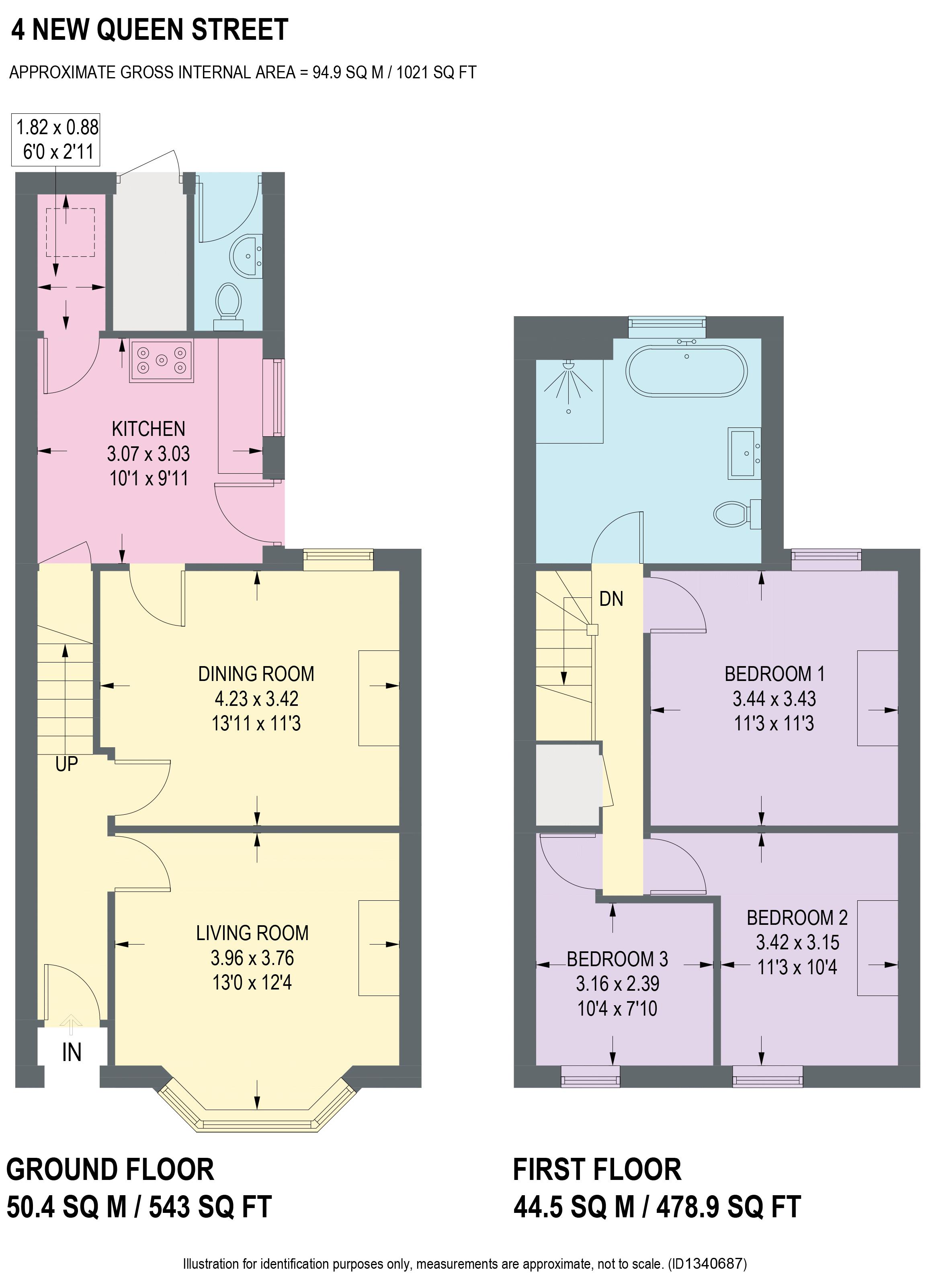 4, New Queen Street, Chesterfield floorplan