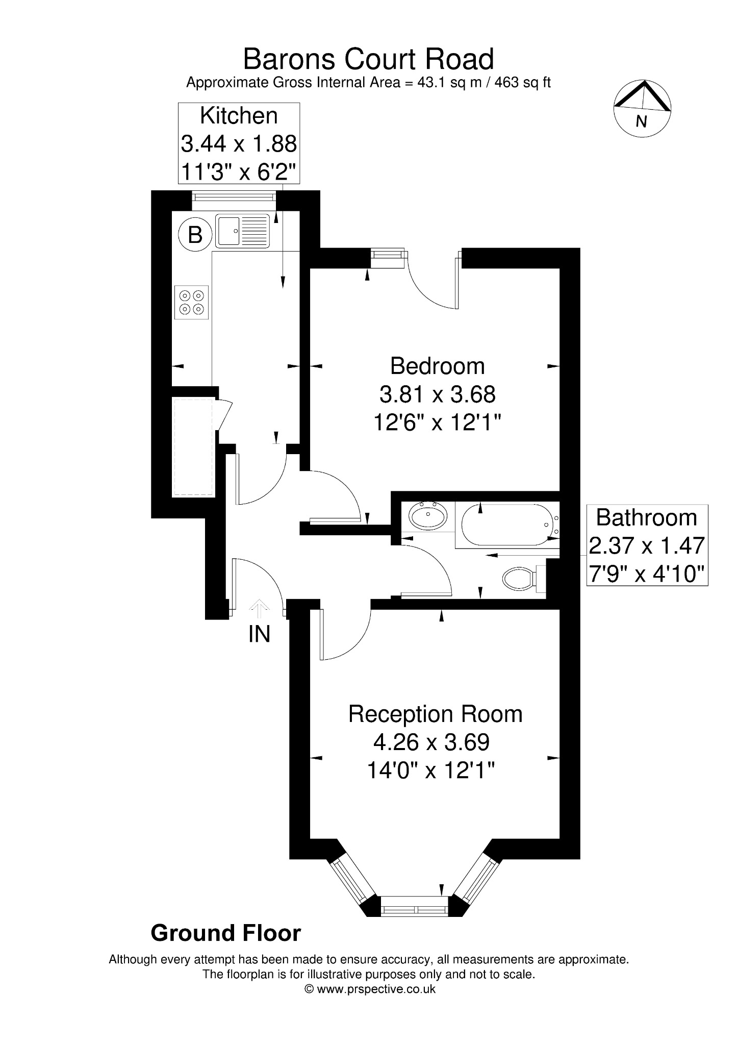 Raised Ground Floor Flat, Greater London floorplan