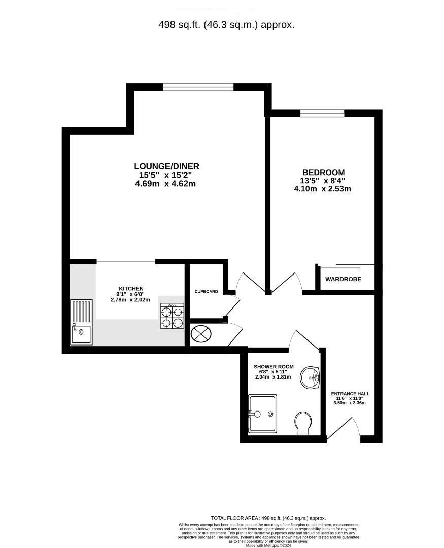 Flat 31, Regents Court, West Street, Gravesend floorplan