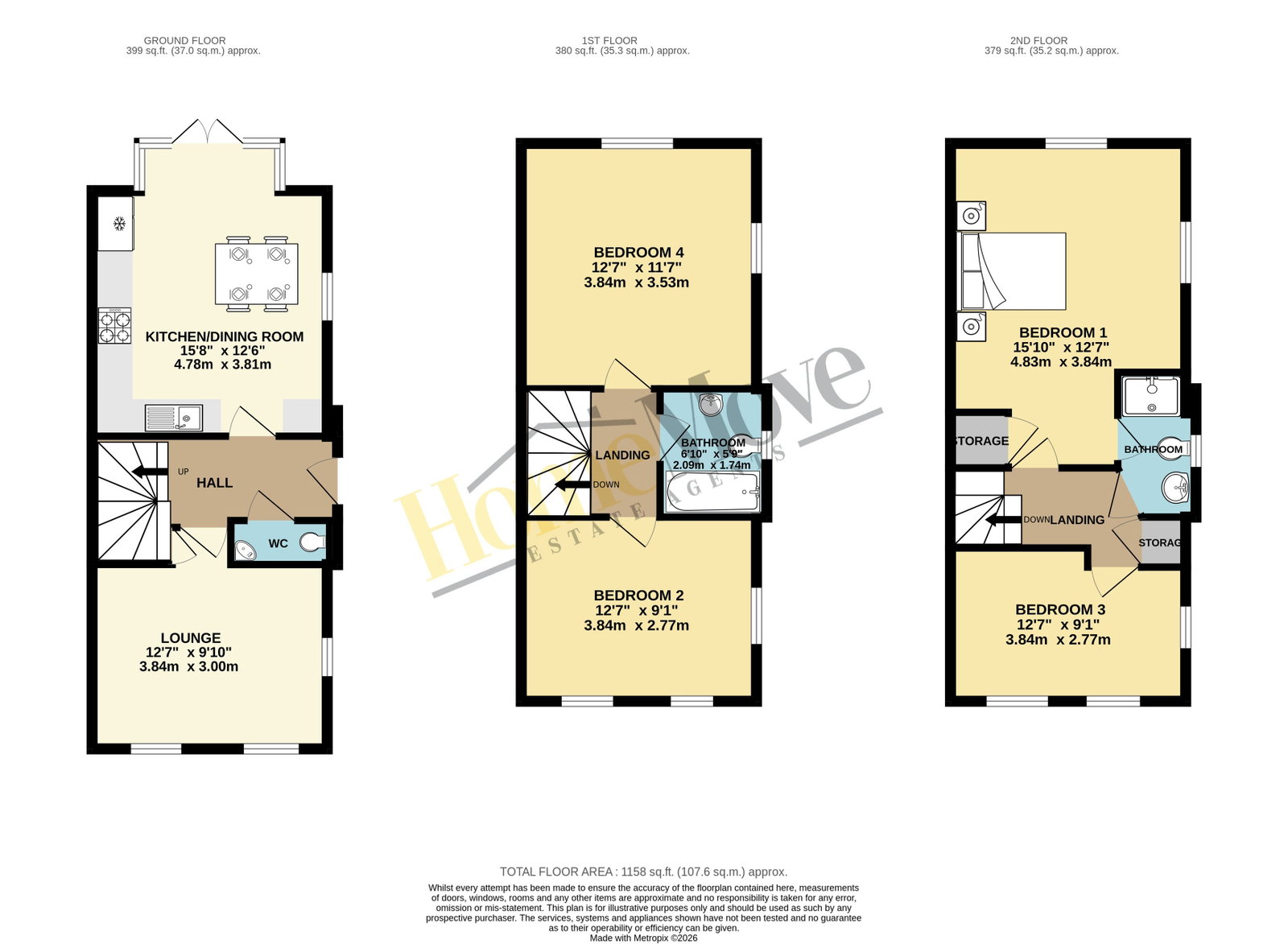 Bede Walk, Bedford floorplan