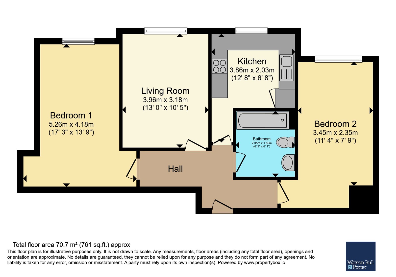 Flat 4, 172, York Avenue, Isle of Wight floorplan
