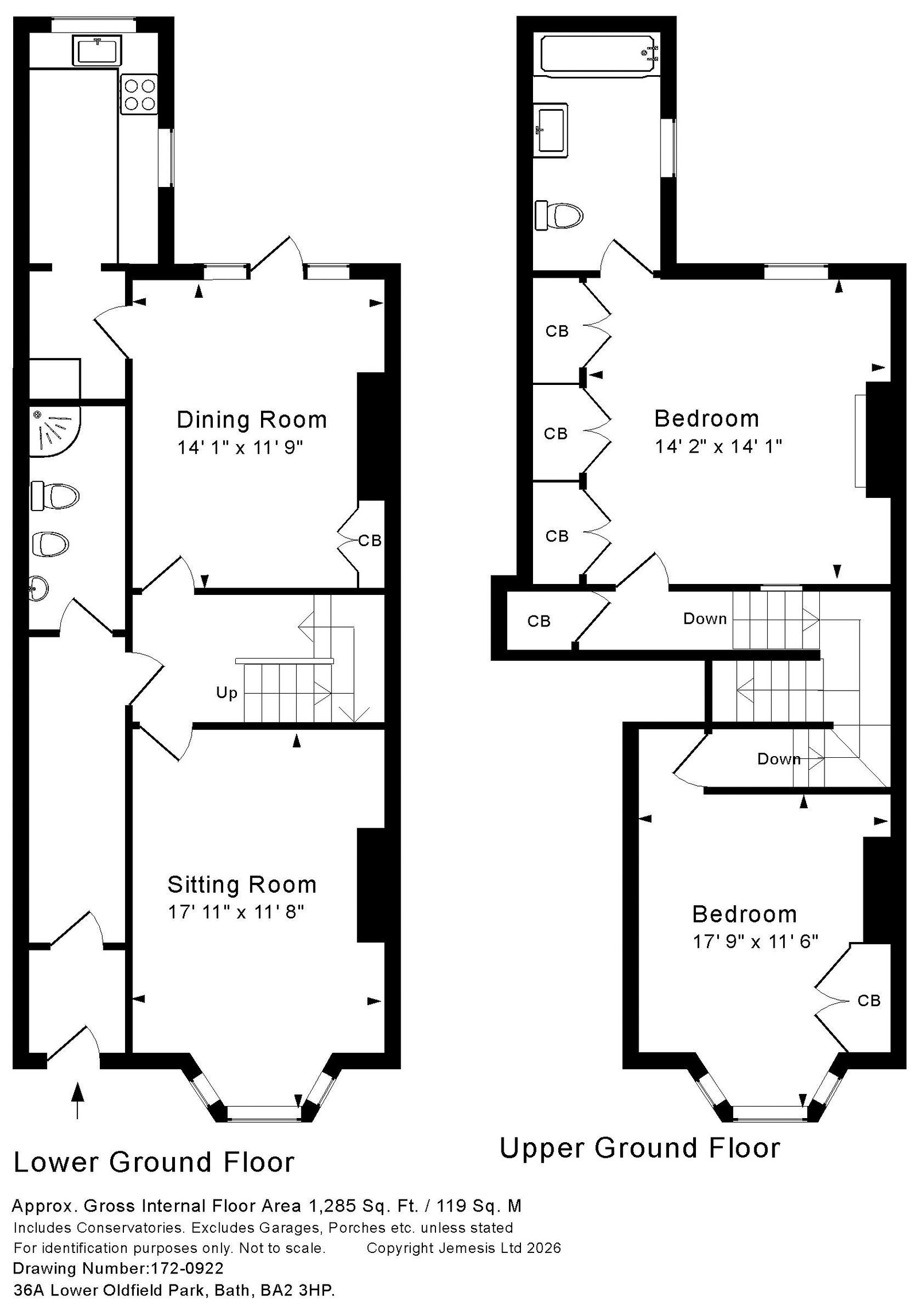 36a, Lower Oldfield Park, Bath floorplan