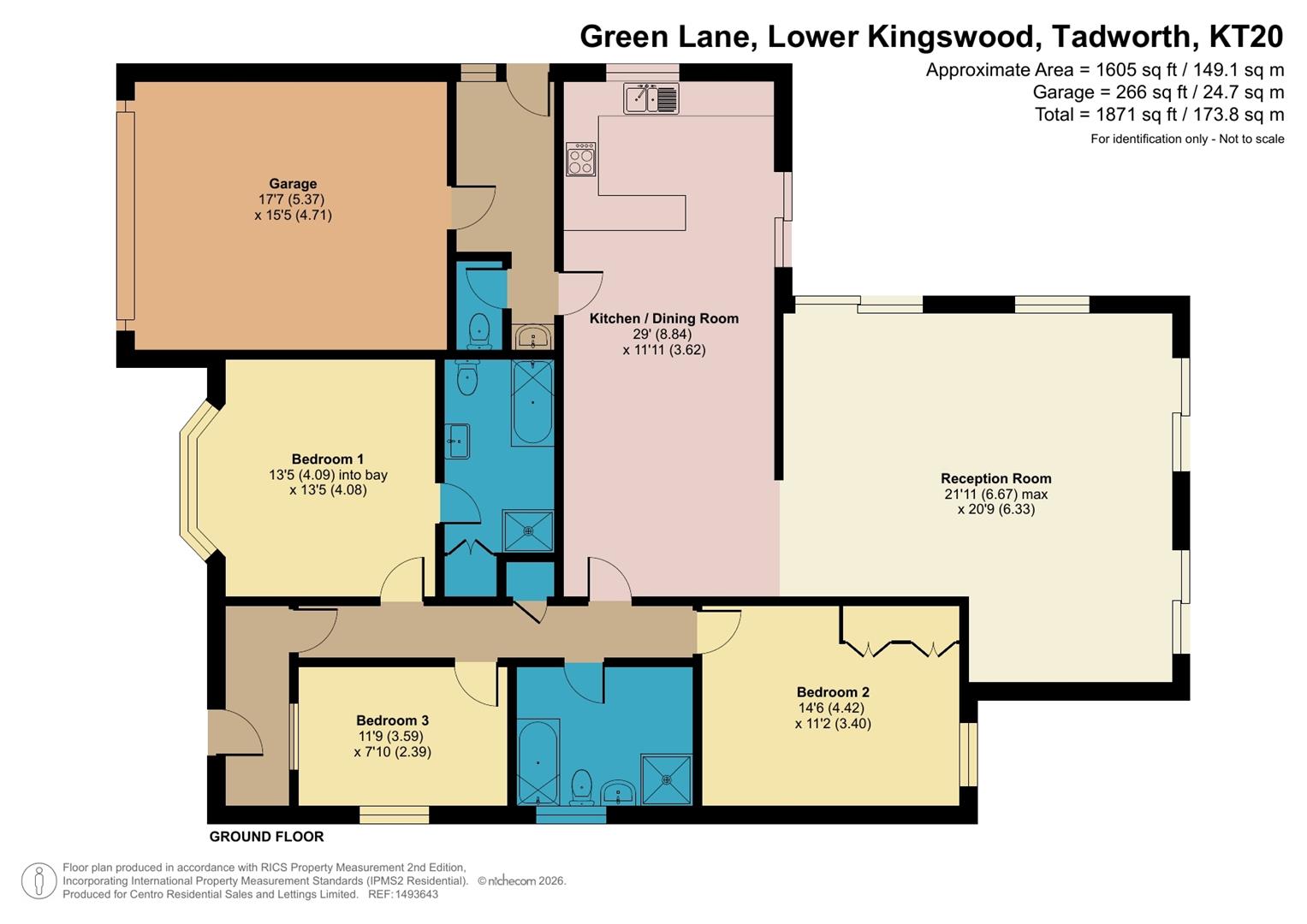 52, Green Lane, Tadworth floorplan