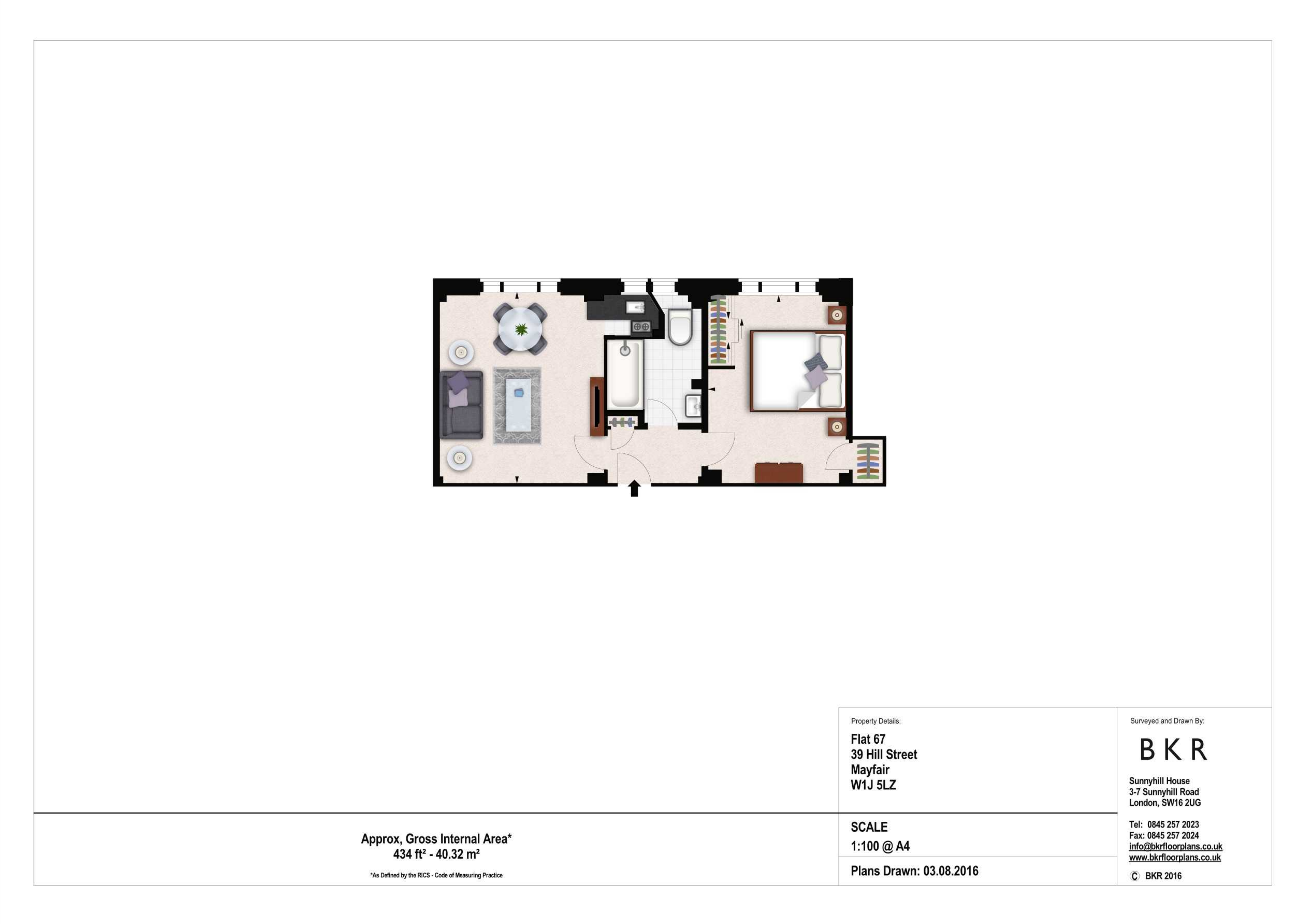67, Hill Street, London floorplan