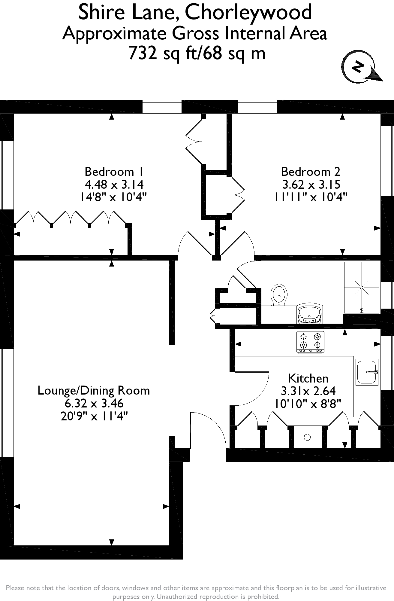 2 Bedrooms Flat for sale in Shire Lane, Chorleywood, Rickmansworth WD3