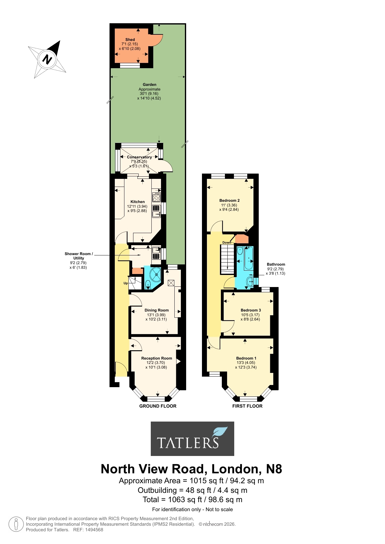 82, North View Road, London floorplan