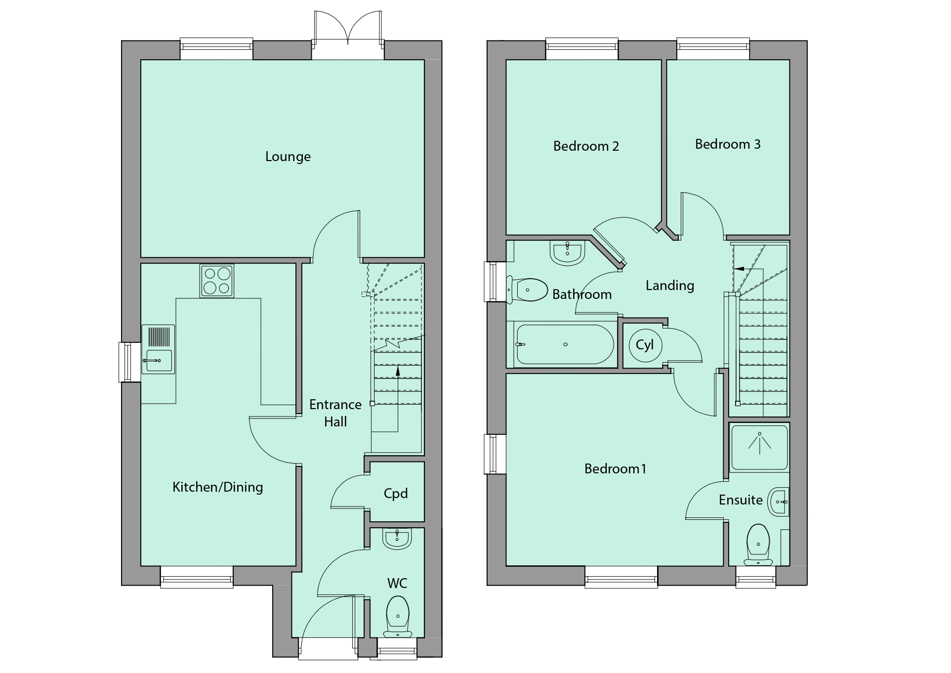 2, Skylark Rise, Lowestoft floorplan