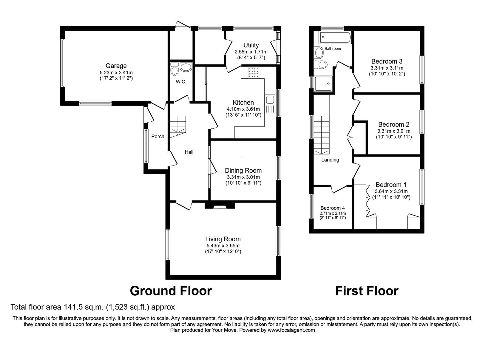 48, Hampton Road, Shropshire floorplan