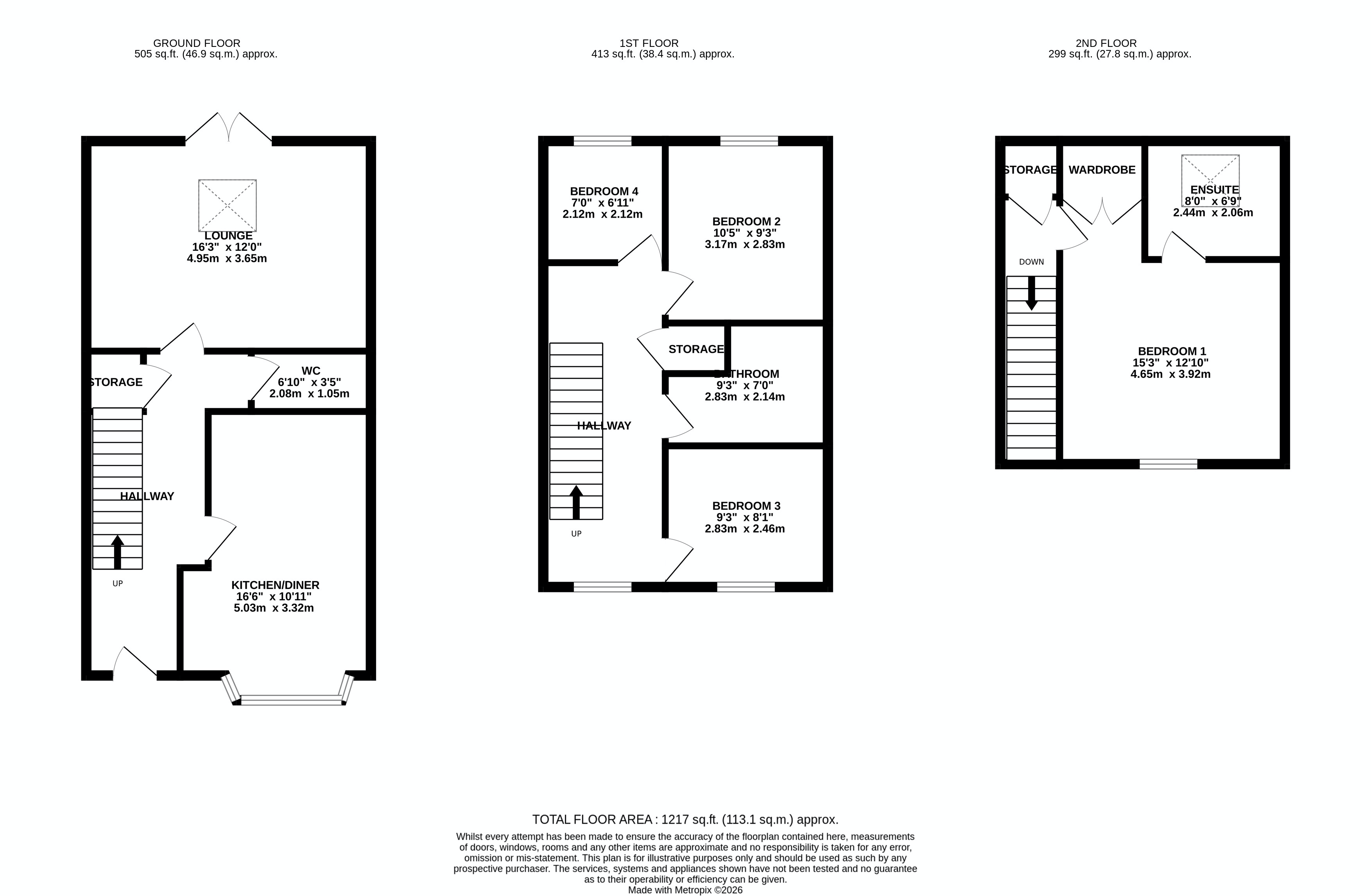4, Covent Garden Close, Derby floorplan