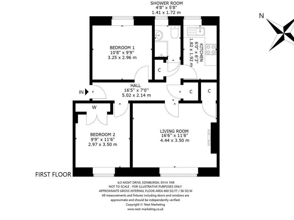 Moat Drive, Edinburgh floorplan