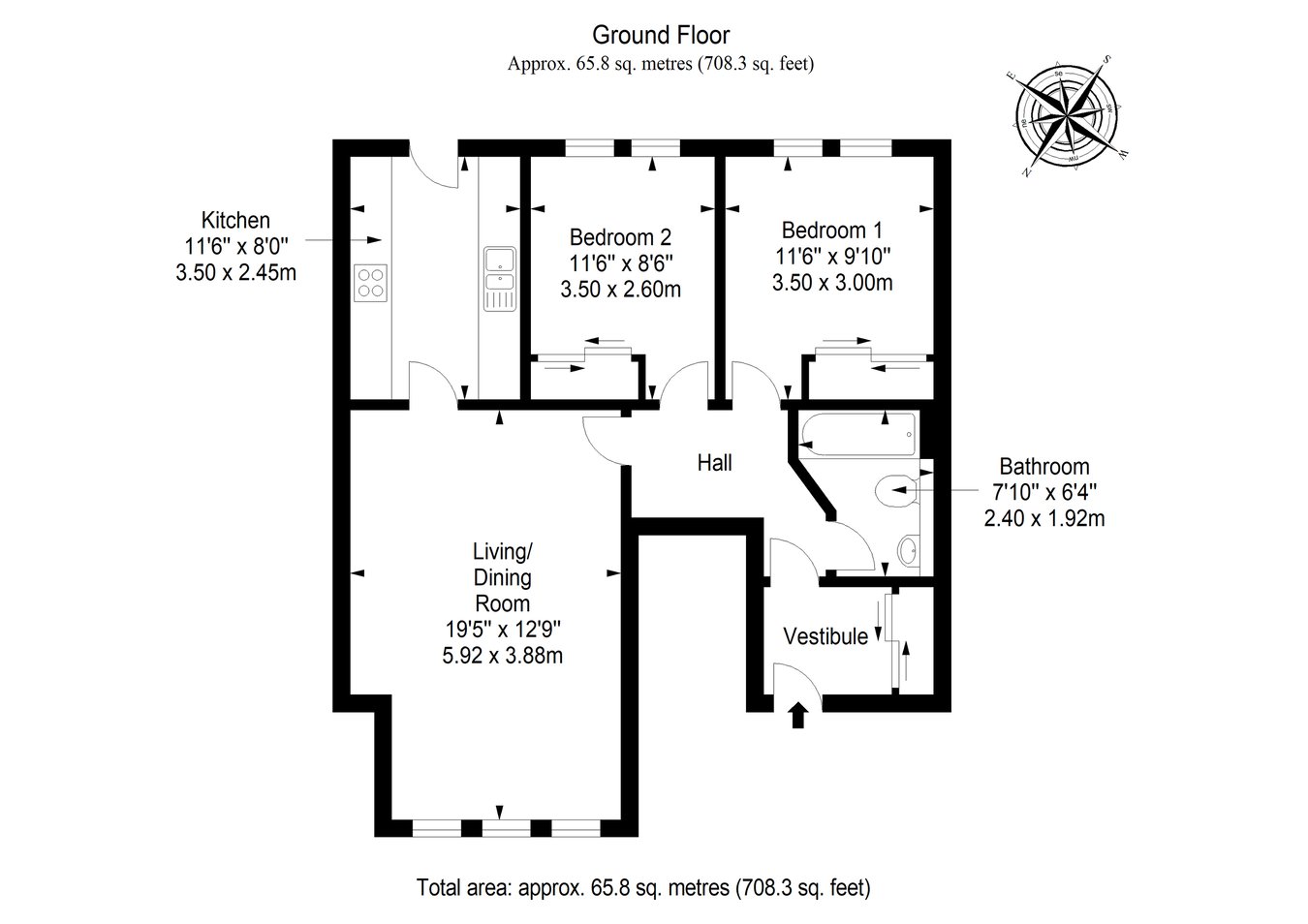 57, Acorn Court, Anstruther floorplan