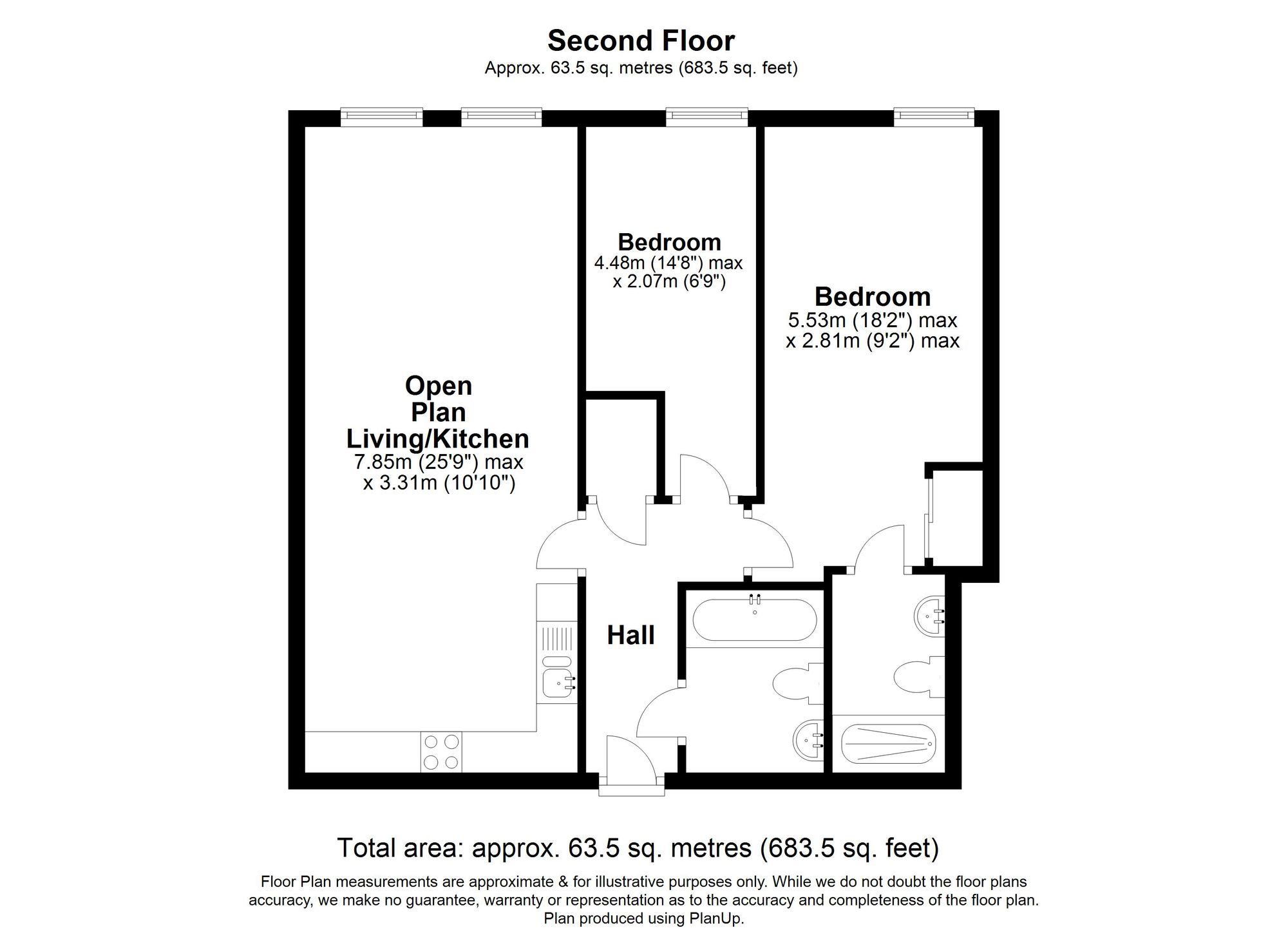 Walsworth Road, Hitchin SG4, 2 bedroom flat for sale 66909835