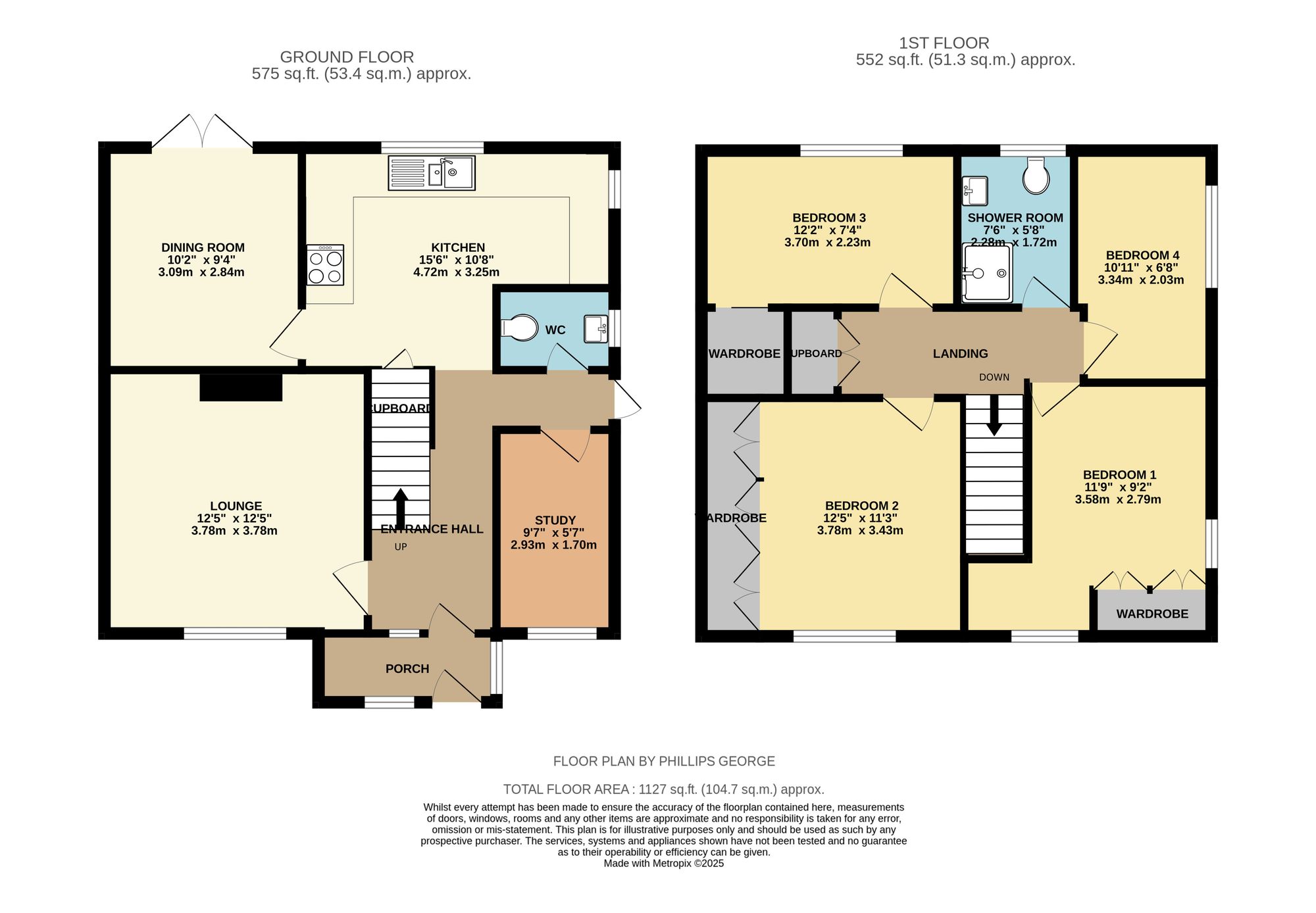 52 Rolleston Road, Wigston floorplan