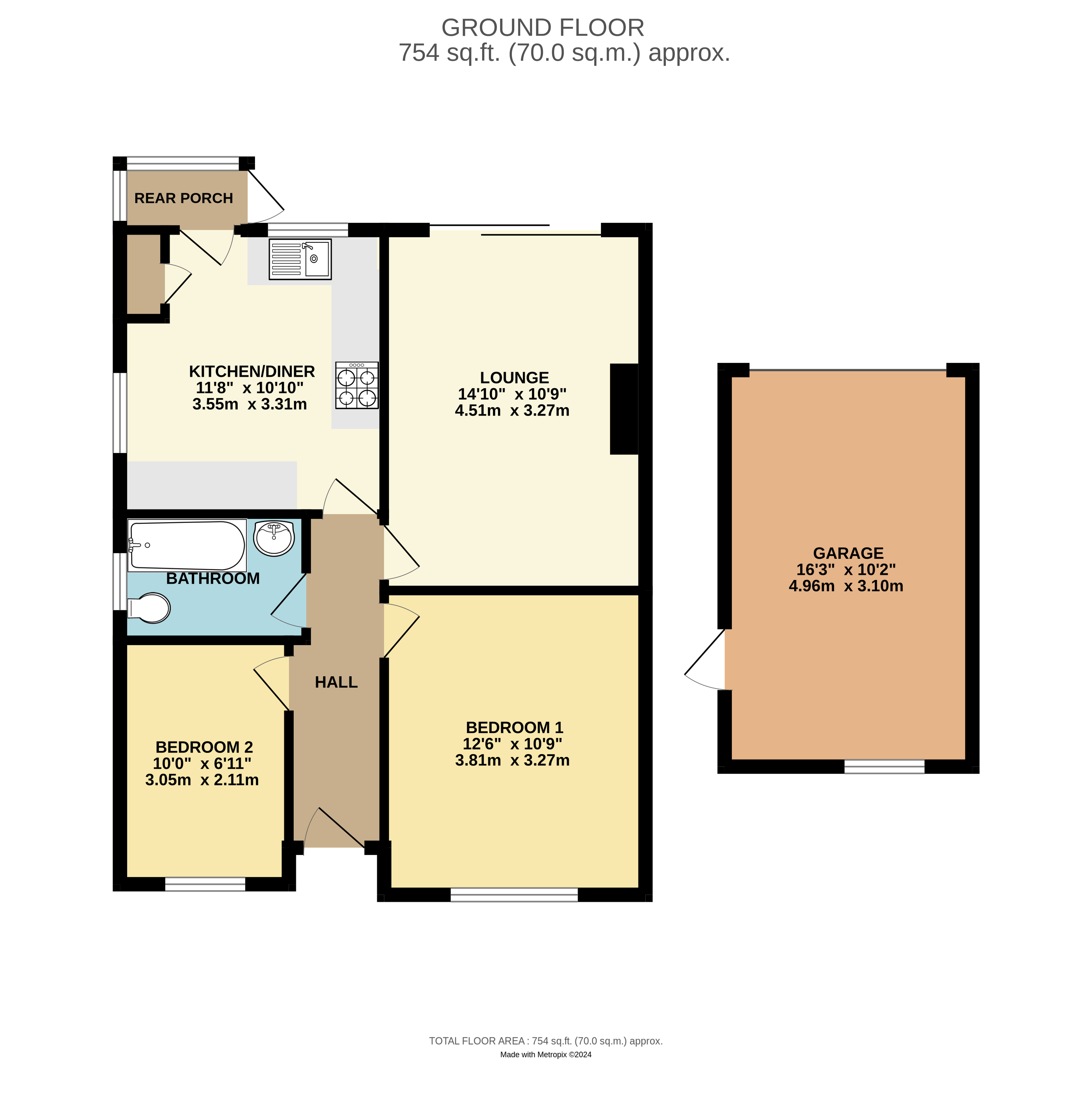 23, Ashurst Way, Littlehampton floorplan