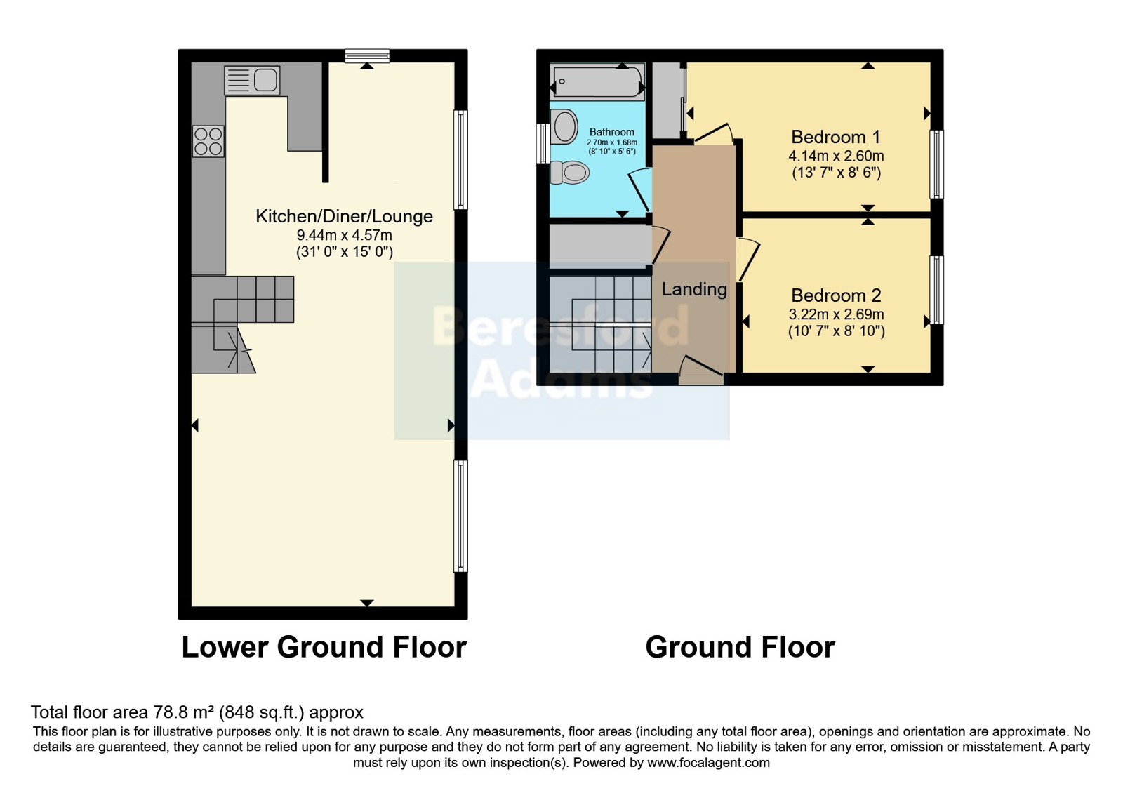 18, Deganwy Beach, Conwy floorplan