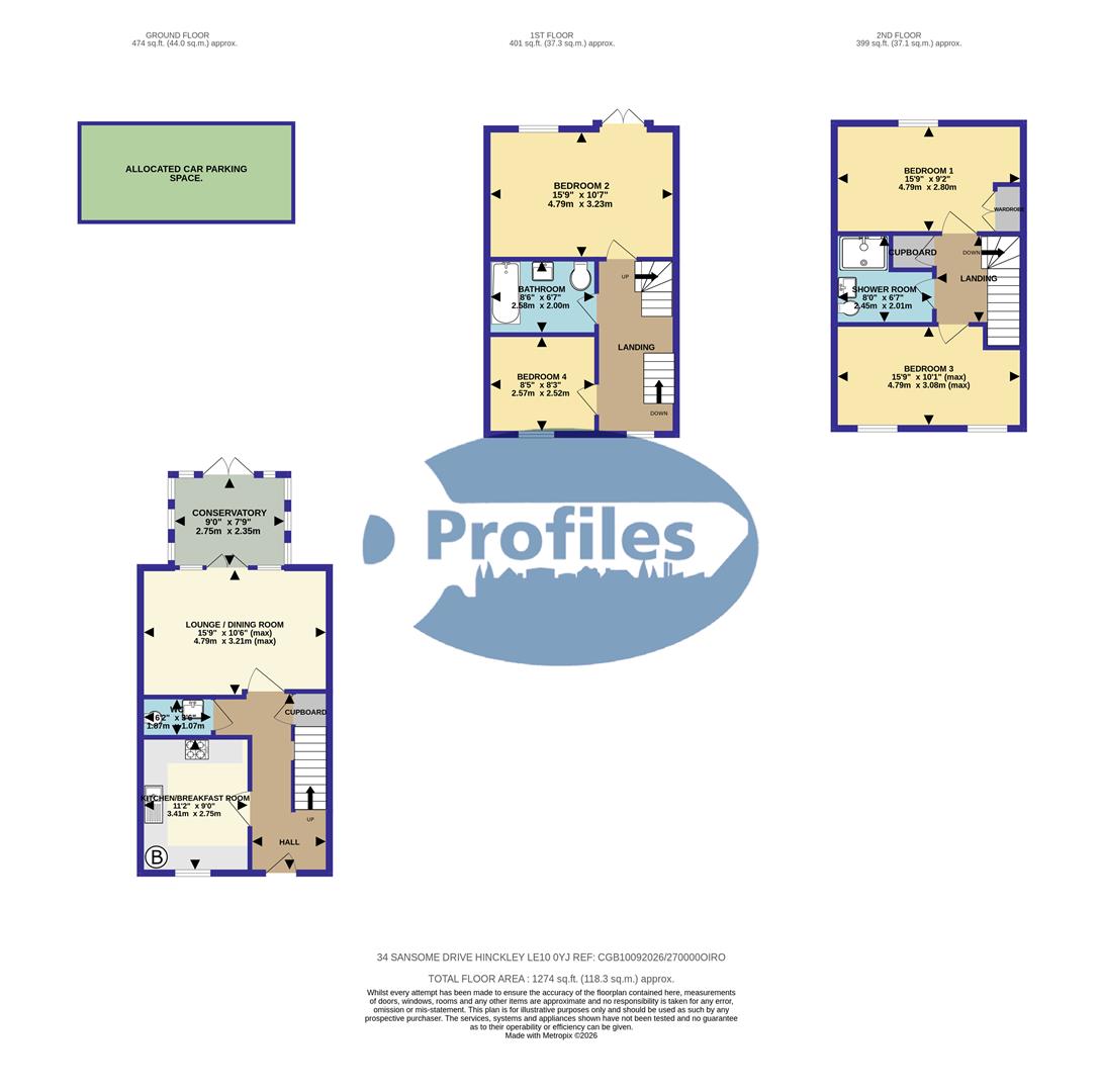 34, Sansome Drive, Hinckley floorplan
