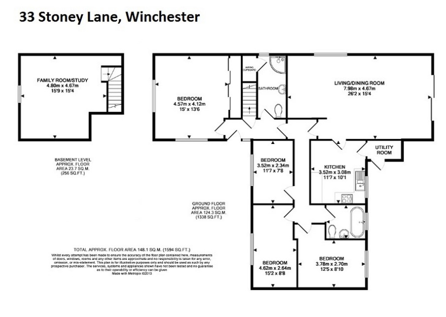 33, Stoney Lane, Winchester floorplan