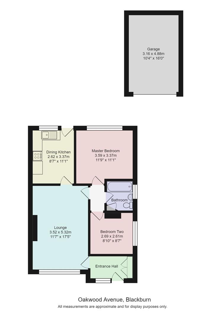 2 Bedrooms Semi-detached bungalow for sale in Oakwood Avenue, Blackburn BB1