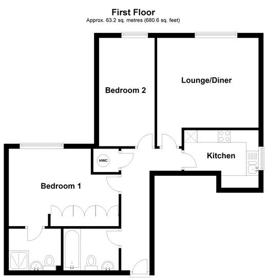 2 Bedrooms Flat for sale in The Ridgeway, London E4