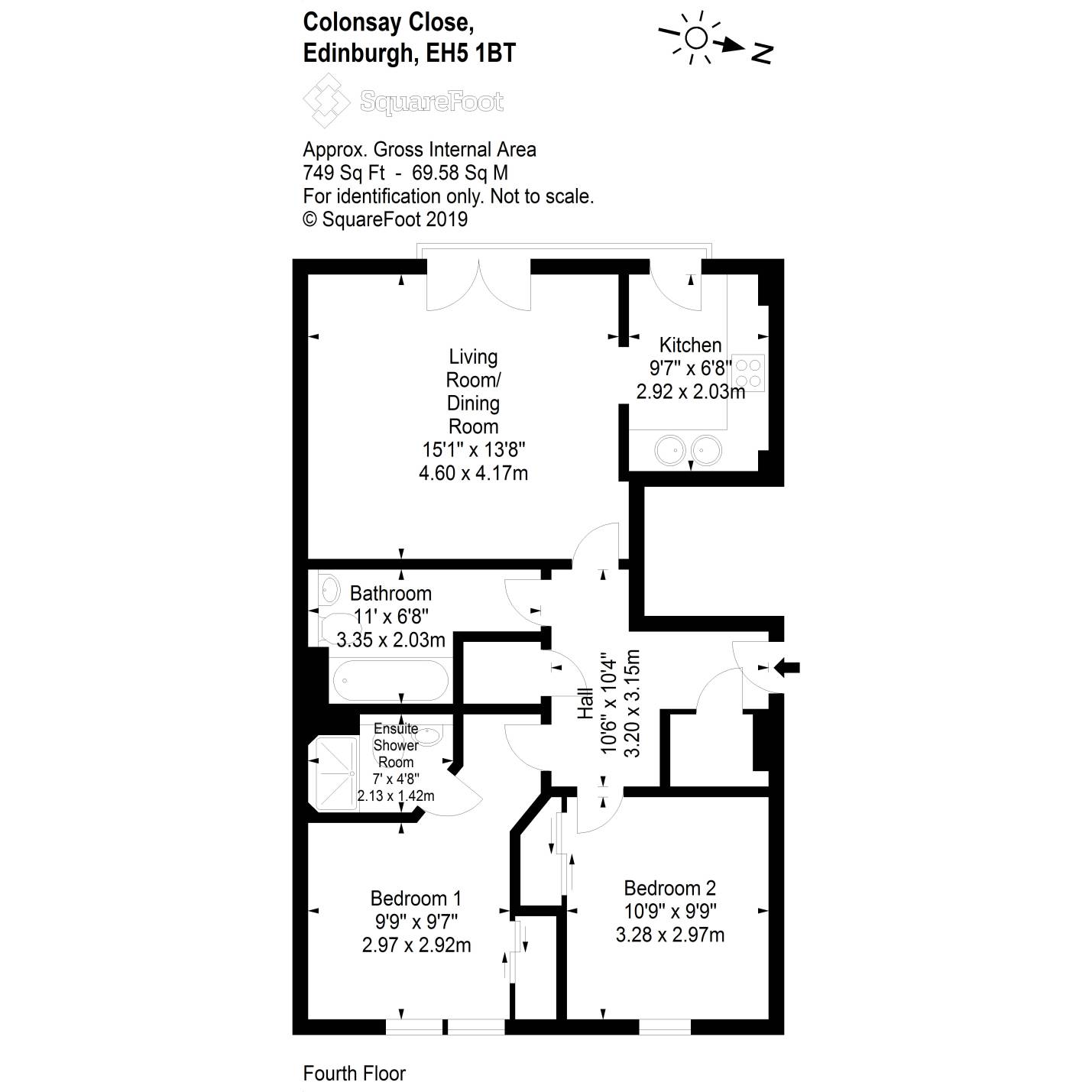 2 Bedrooms Flat for sale in Flat 8, 1 Colonsay Close, Granton EH5