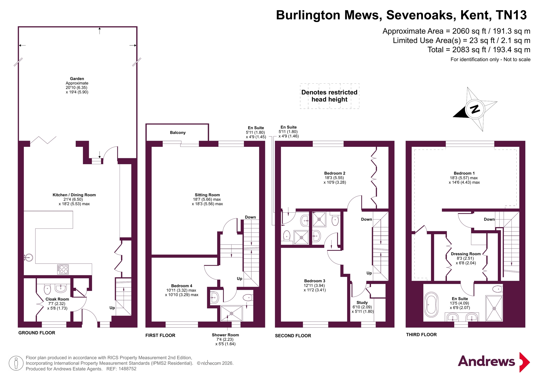 6, Burlington Mews, Kent floorplan