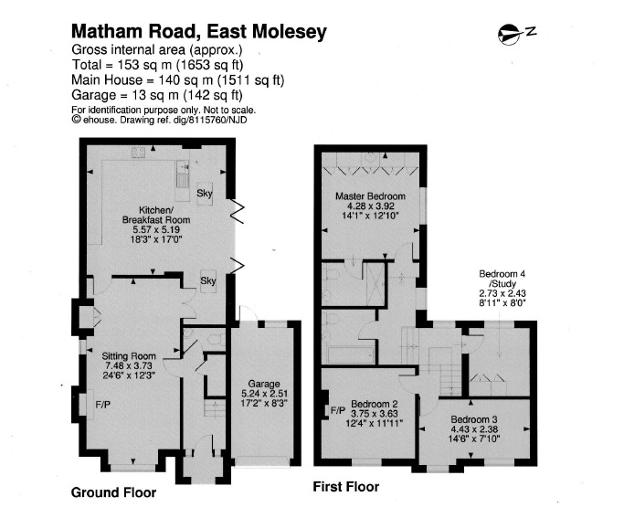 4 Bedrooms Detached house for sale in Matham Road, East Molesey KT8