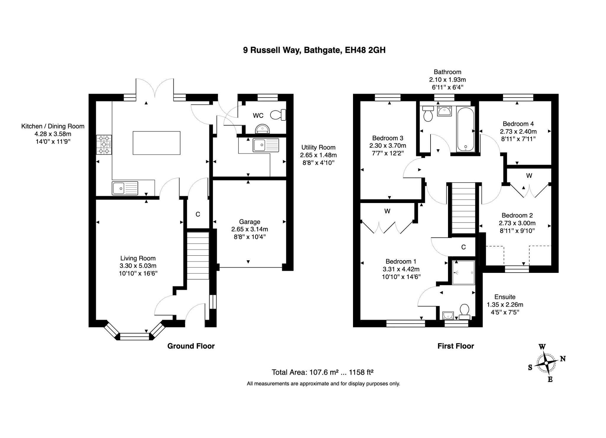 9, Russell Way, Bathgate floorplan