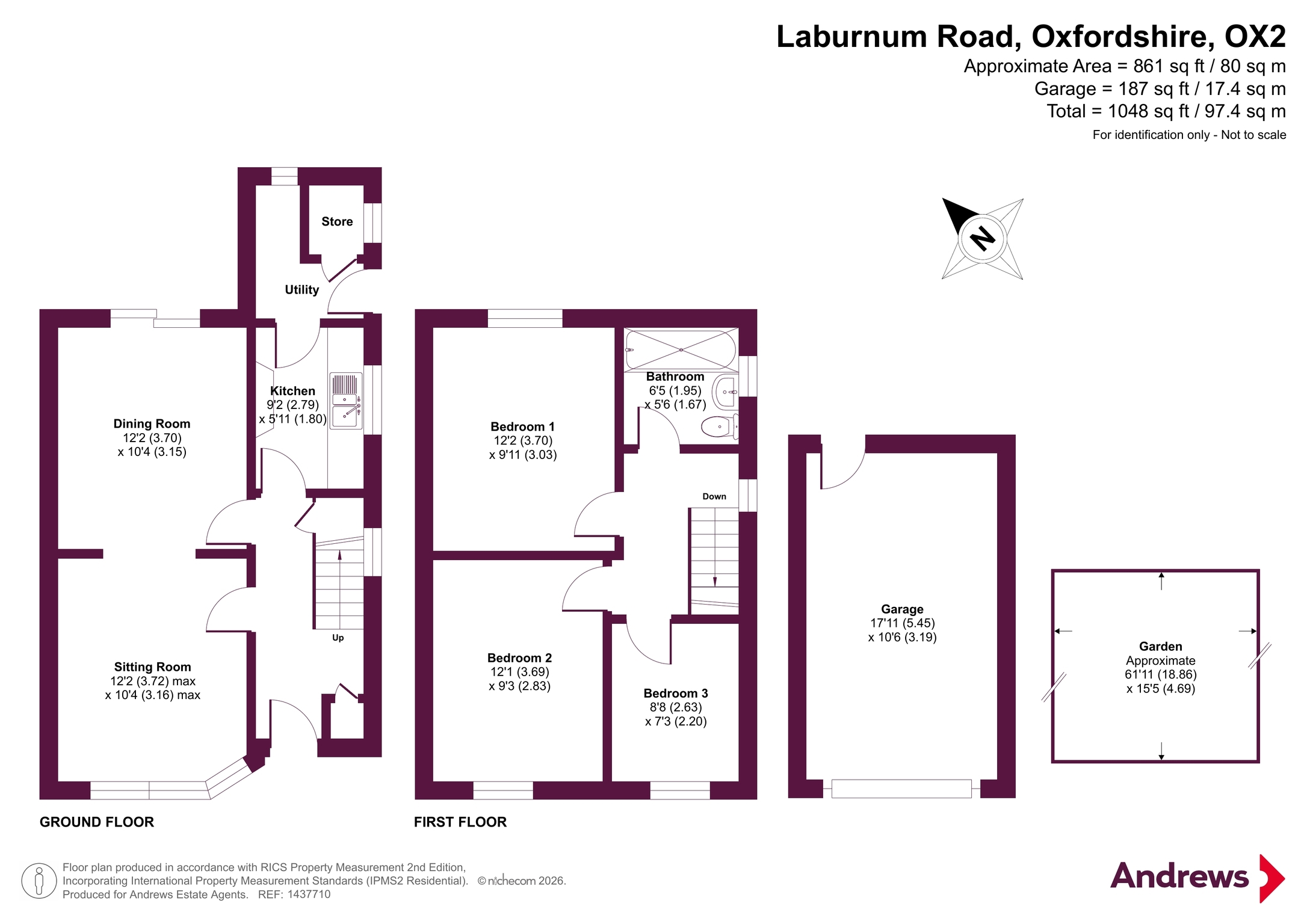 11, Laburnum Road, Oxfordshire floorplan