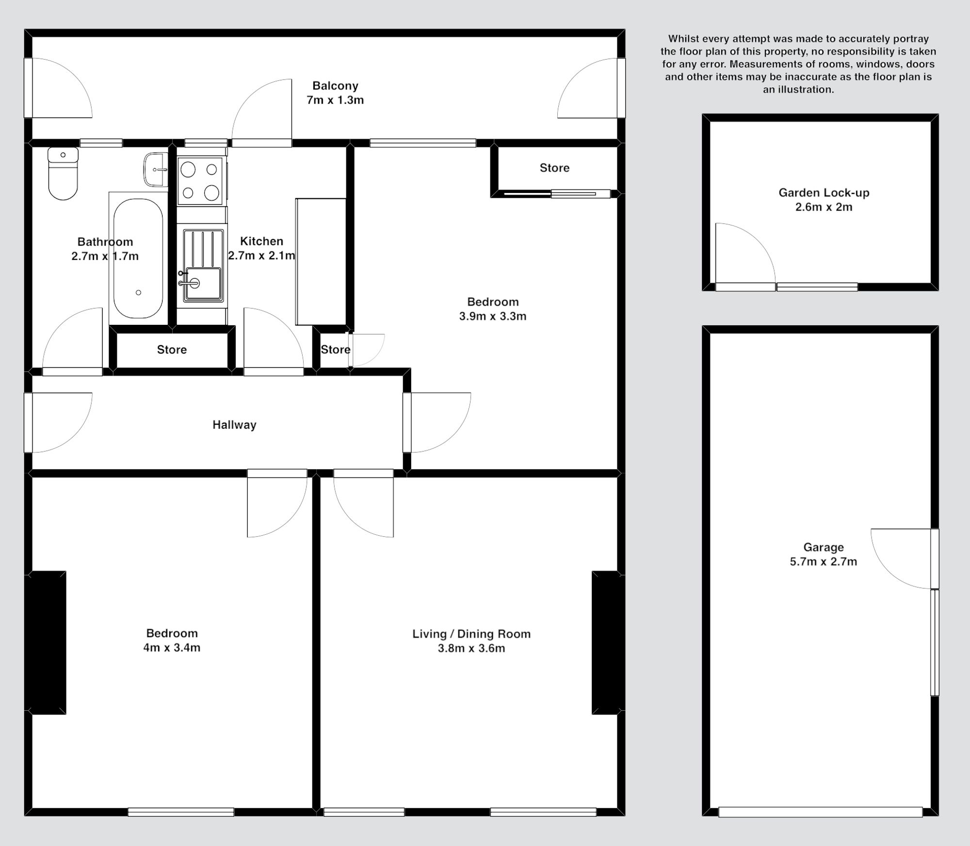 Flat 4, Edward House Plantagenet Street, Cardiff floorplan