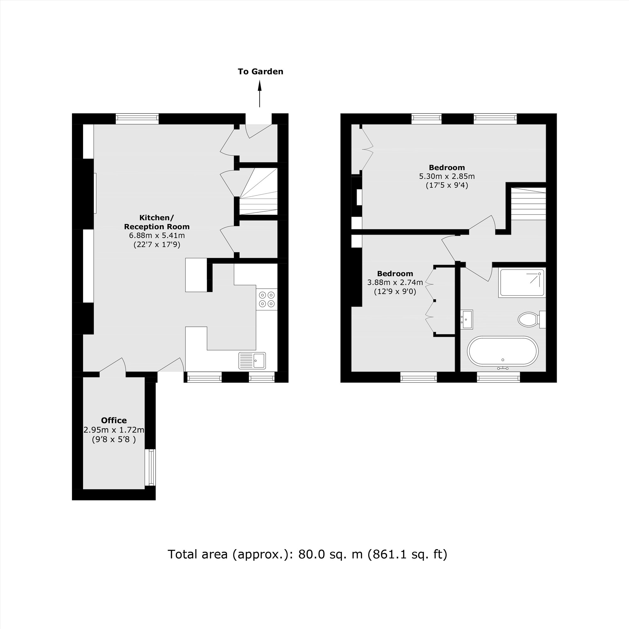 10, Midland Terrace, London floorplan
