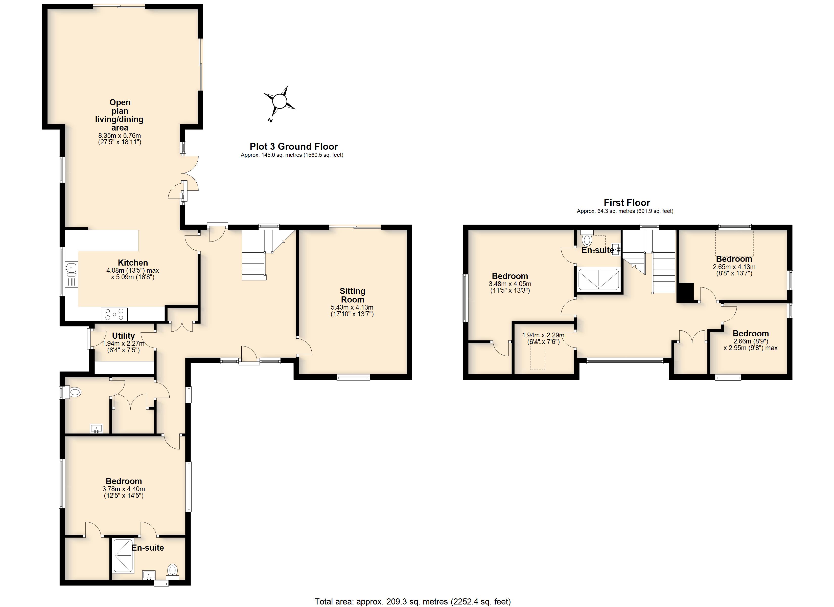 Plot 5 Hilltop Farm, Hall Road, Diss floorplan