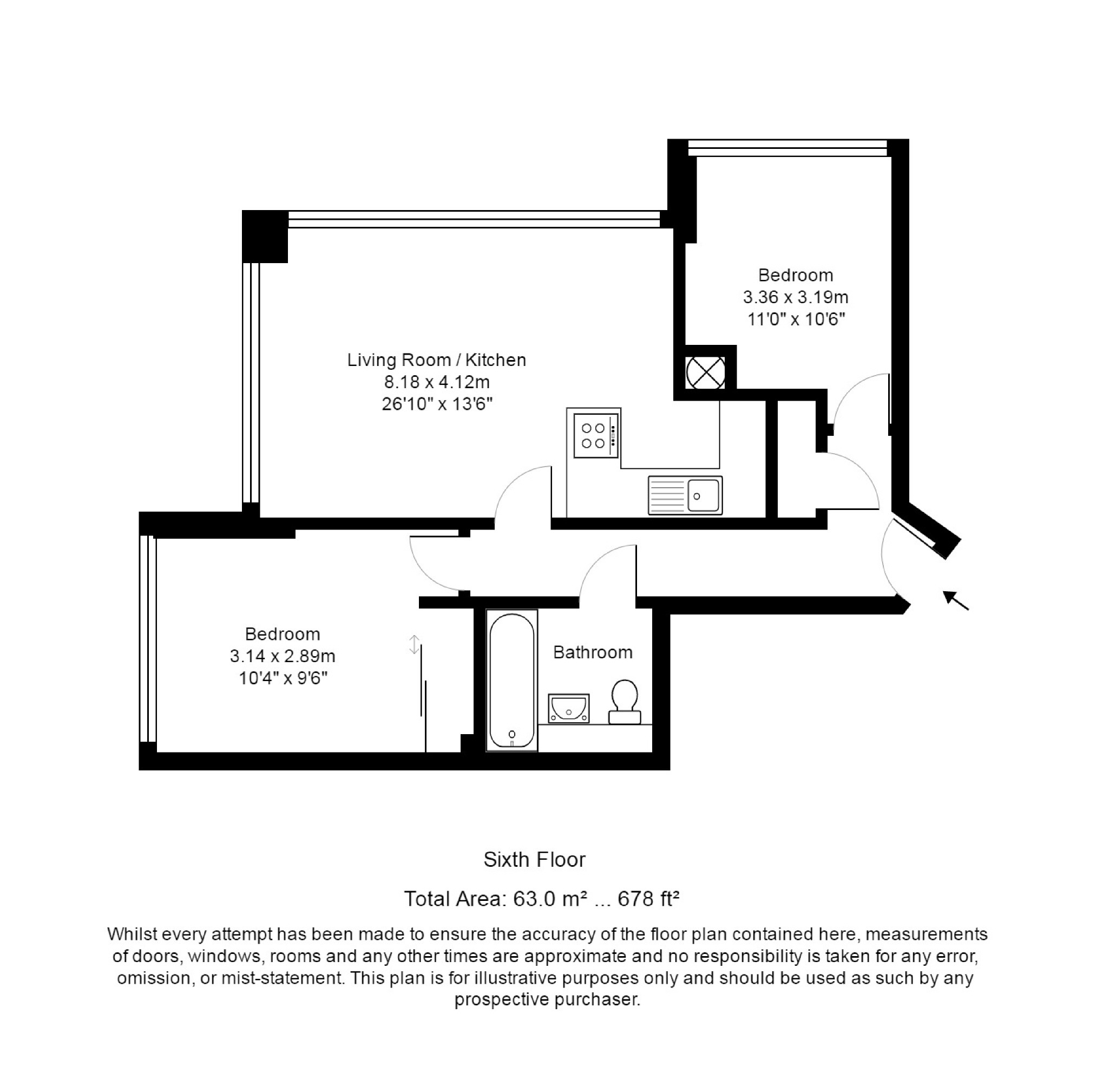 2 Bedrooms Flat to rent in Metro Central Heights, 119 Newington Causeway, London SE1