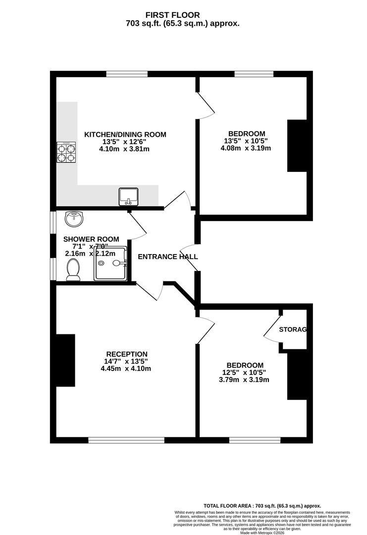 First Floor Flat, 1, Bayswater Avenue, Bristol floorplan