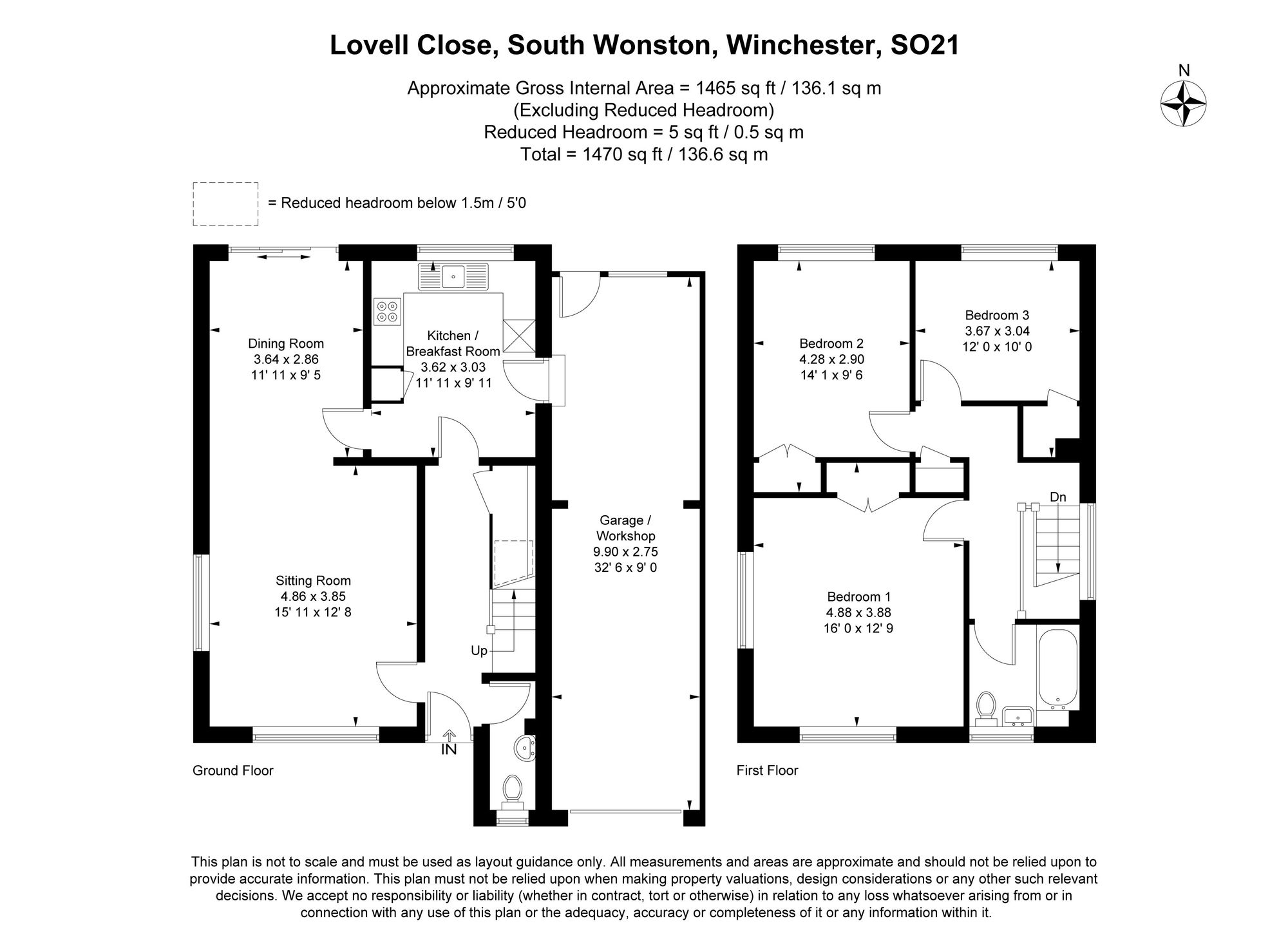 15 Lovell Close, Winchester floorplan