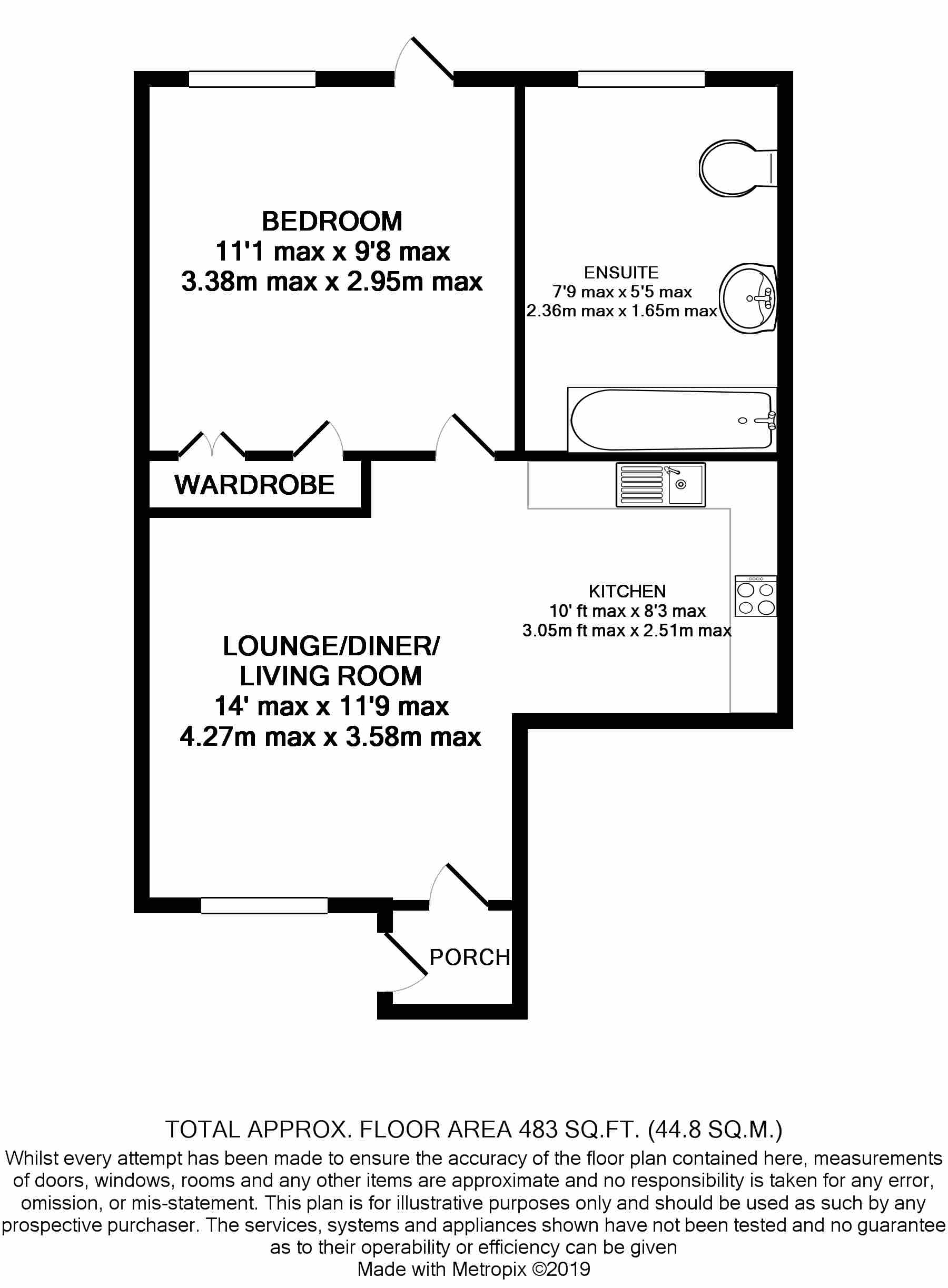 1 Bedrooms Maisonette to rent in Windsor Place, Windsor Street, Chertsey, Surrey KT16
