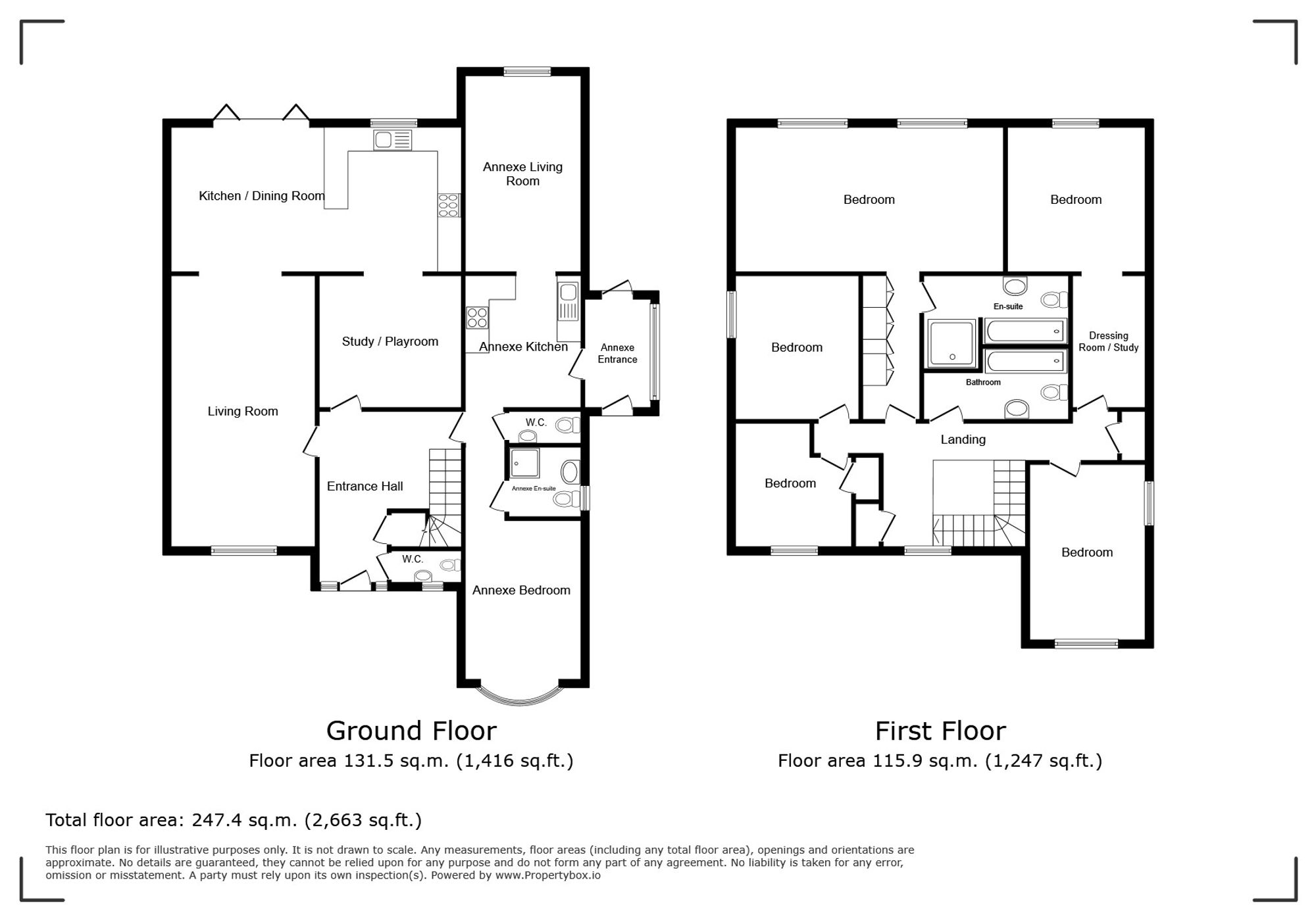 7 High Oaks, Crawley floorplan