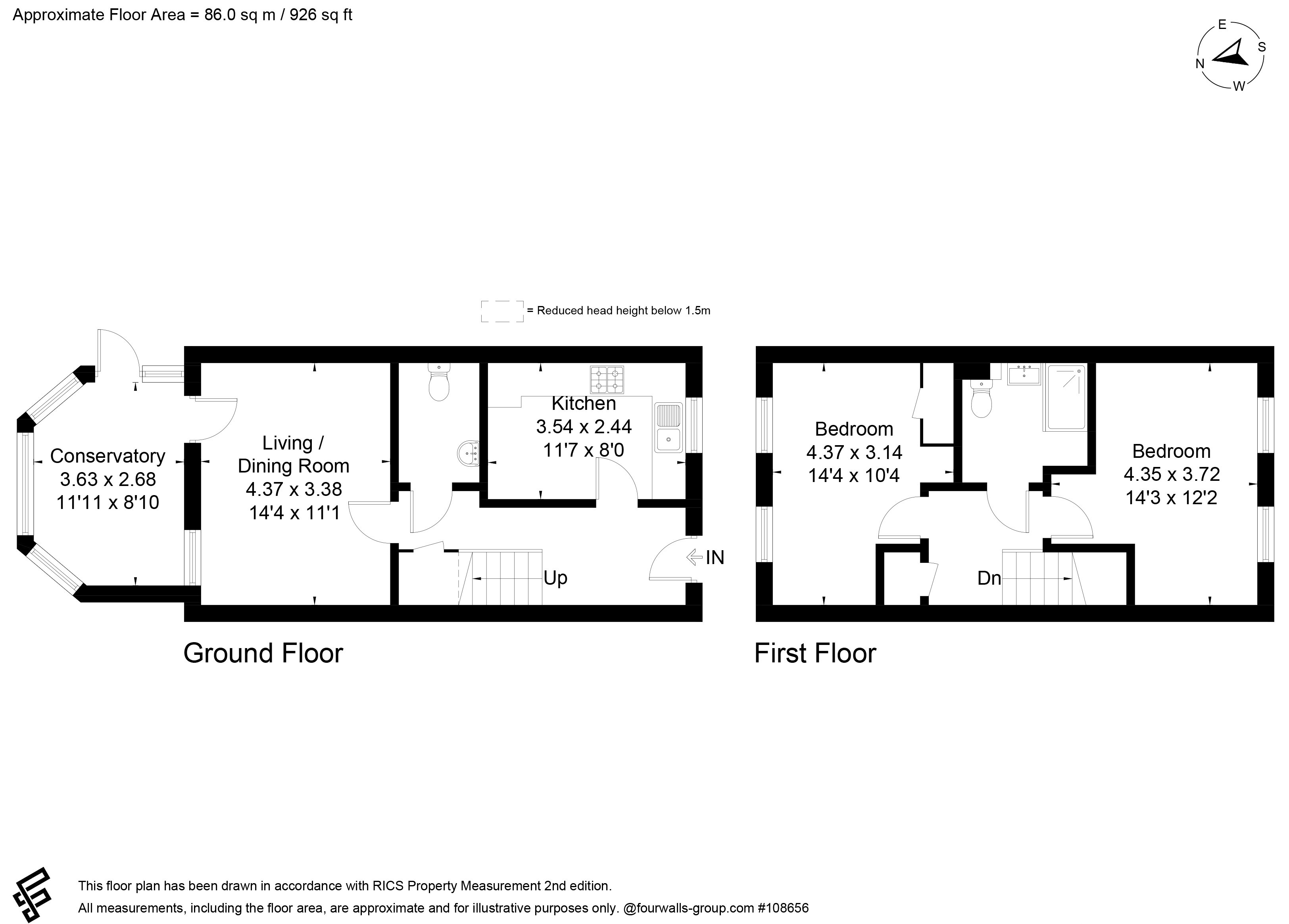 Seaview Avenue, Peacehaven floorplan
