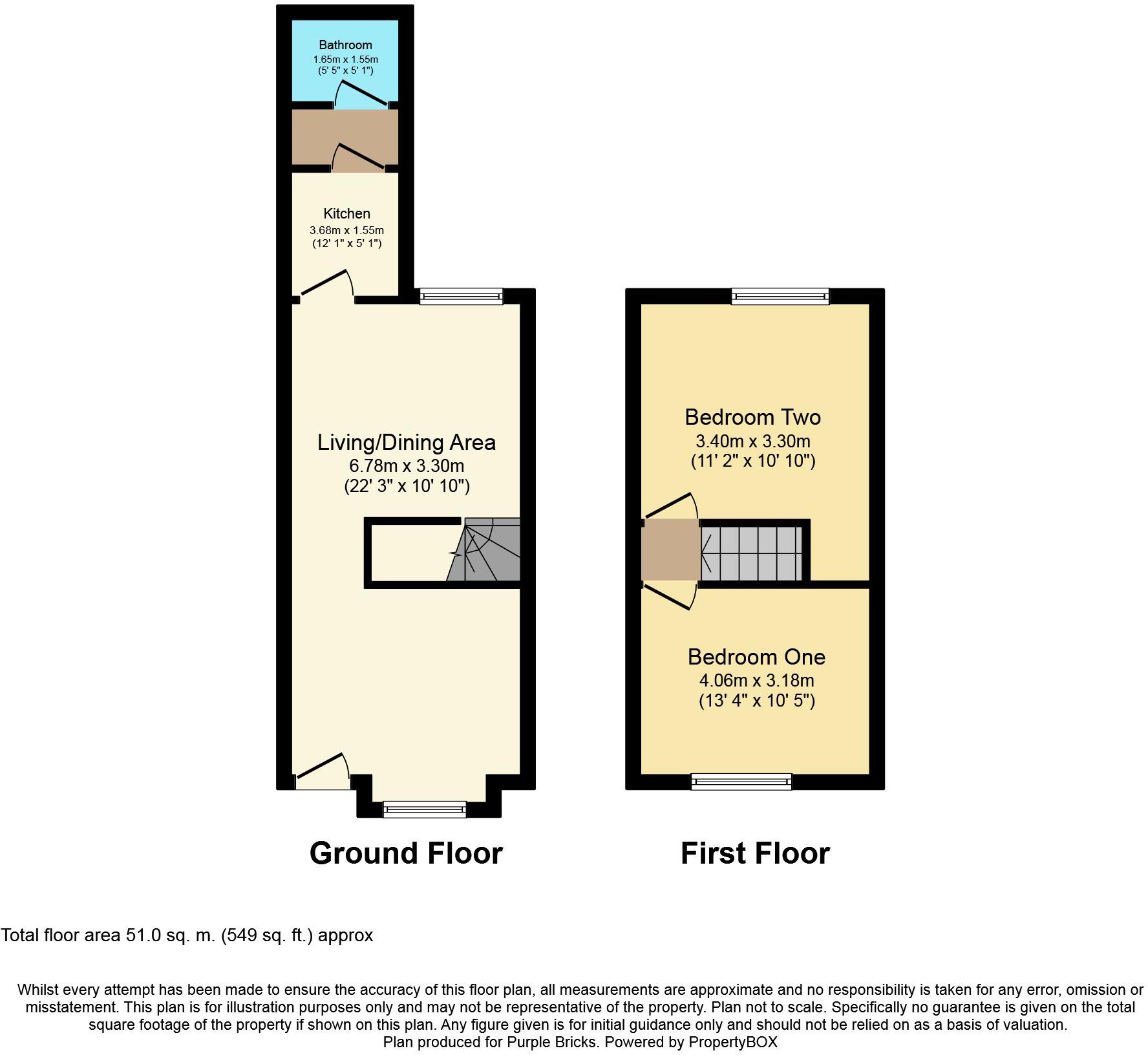 119, High Lane, Staffordshire floorplan