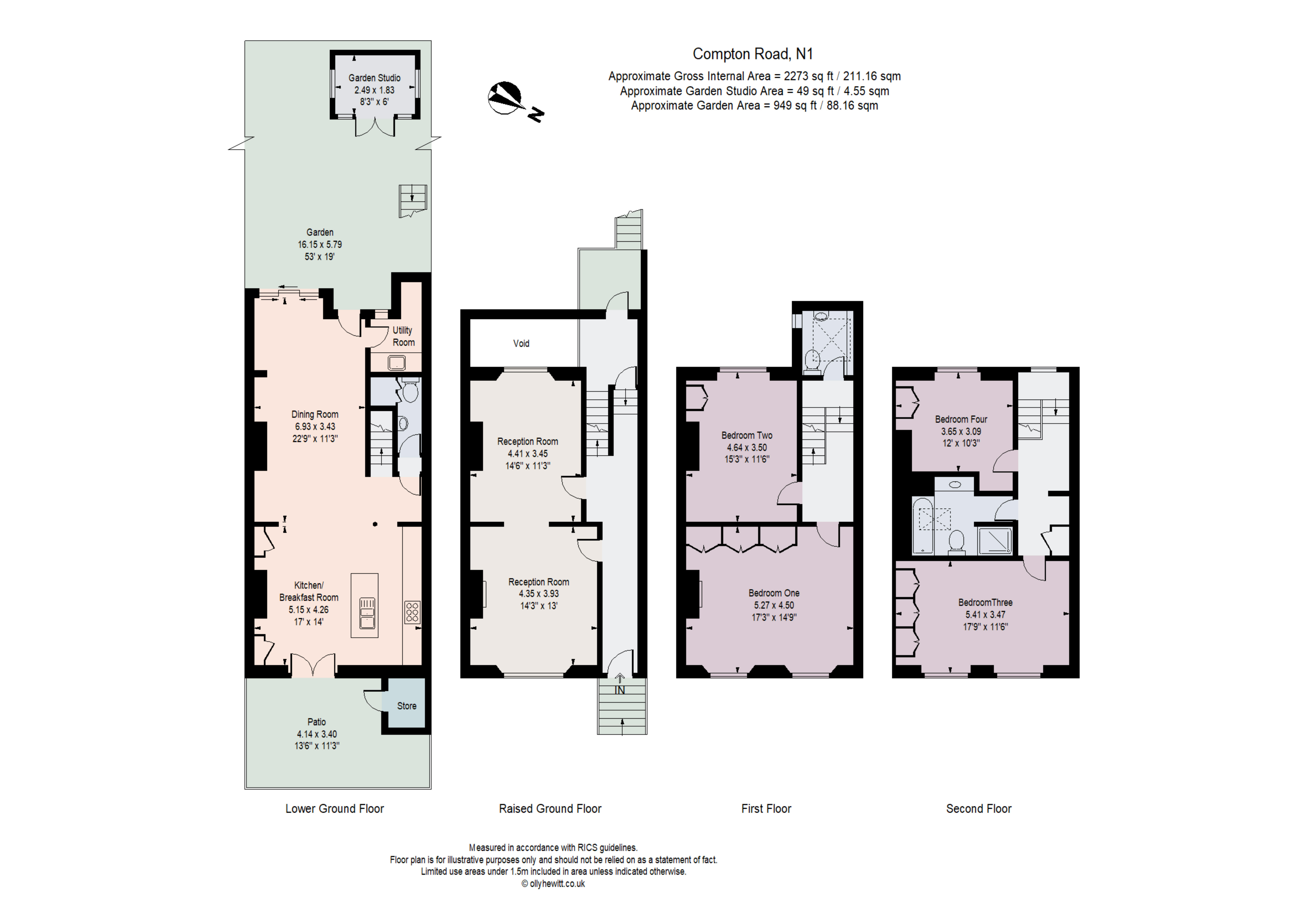 52, Compton Road, Islington floorplan