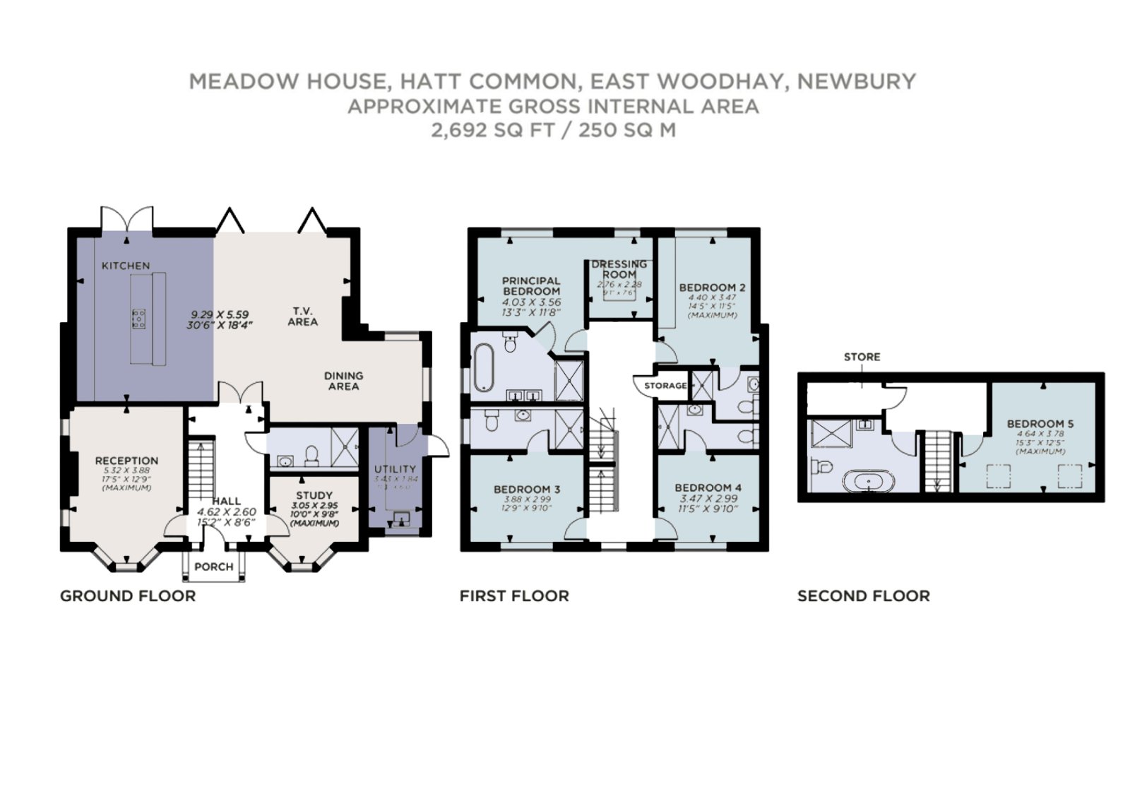 Meadow House,, Hatt Common, Newbury floorplan