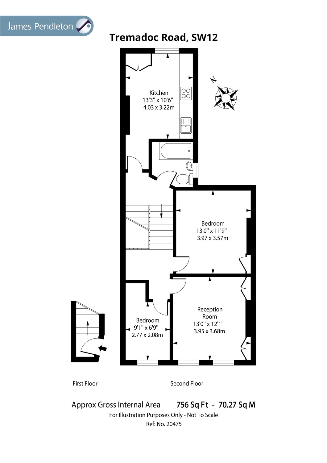 2 Bedrooms Flat to rent in Tremadoc Road, Clapham, London SW4