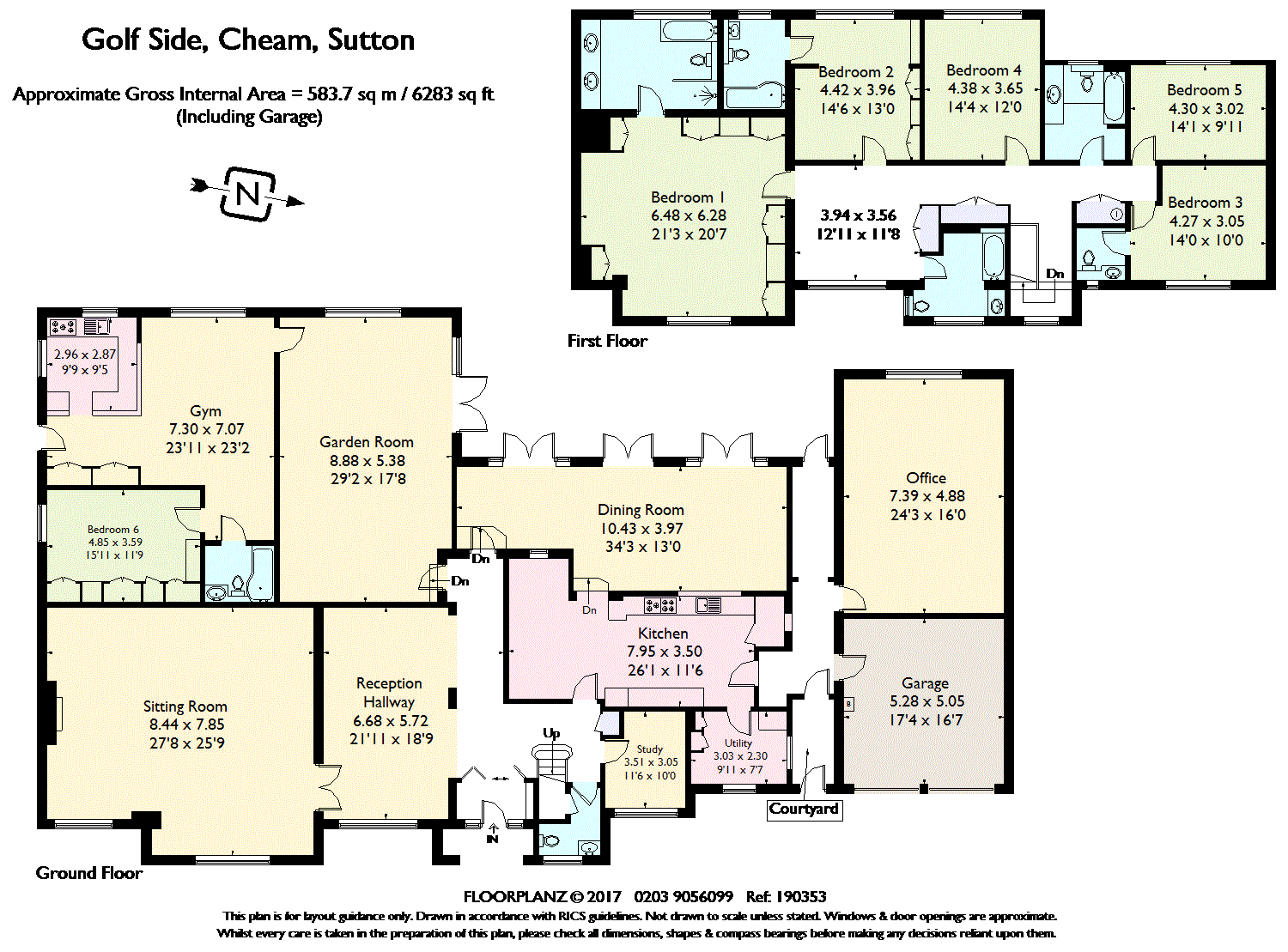 6 Bedrooms Detached house for sale in Golf Side, Cheam, Sutton SM2
