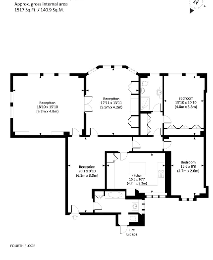 Oakwood Court, London floorplan