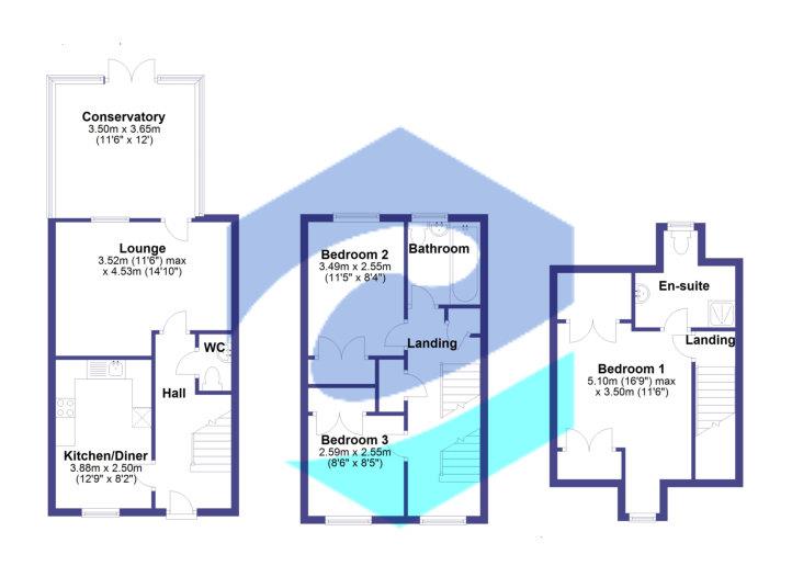 1, Cerne Avenue, Gillingham floorplan