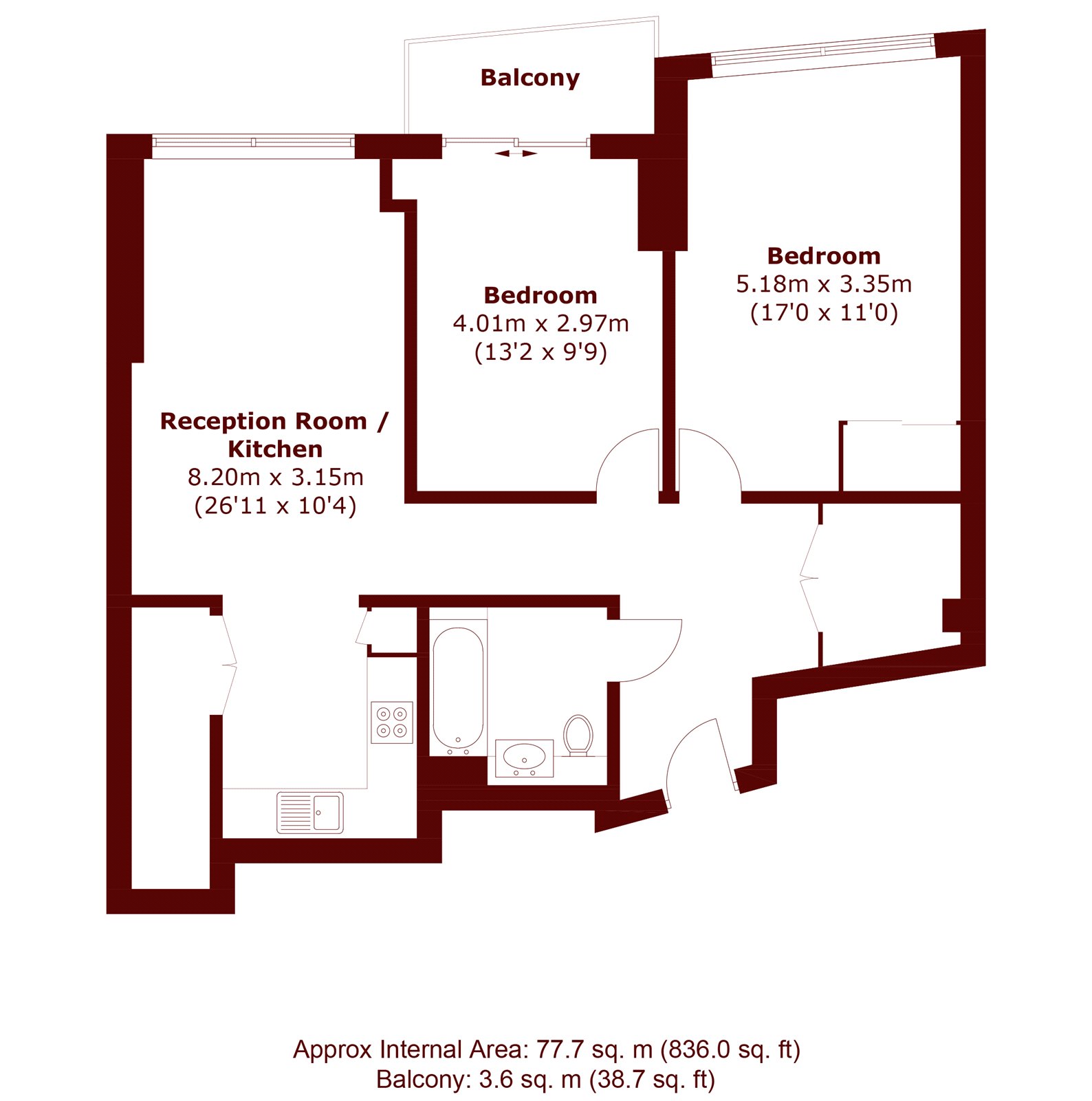 509, 18, Cutter Lane, London floorplan
