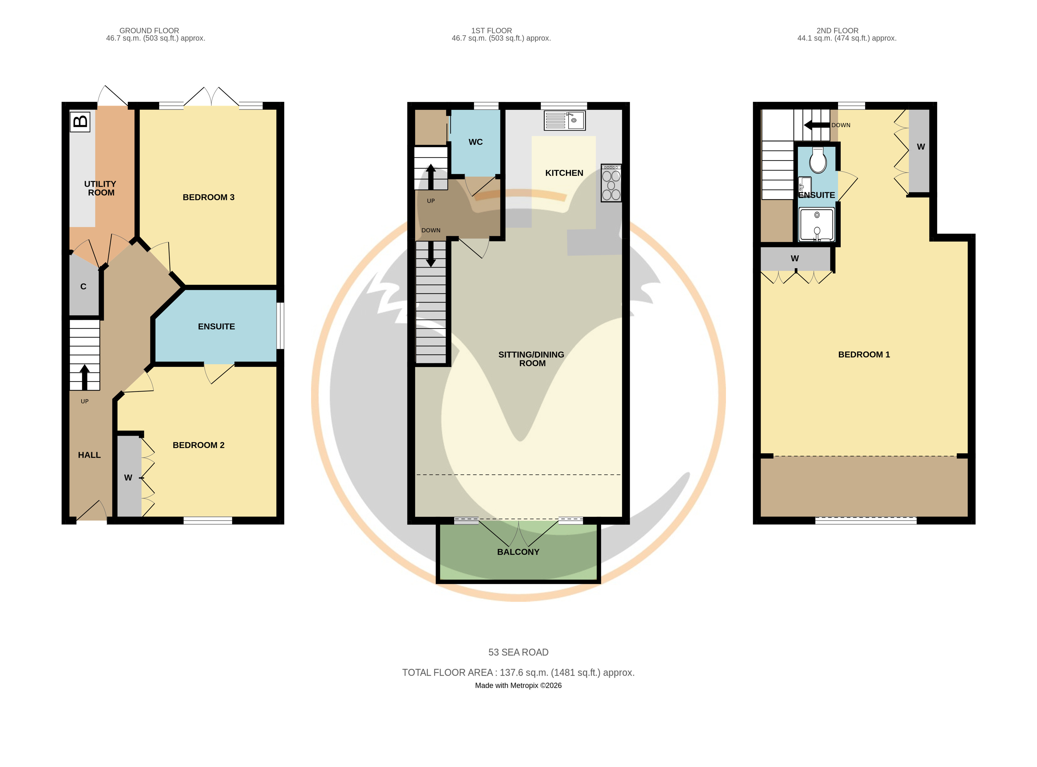 53, Sea Road, Lymington floorplan